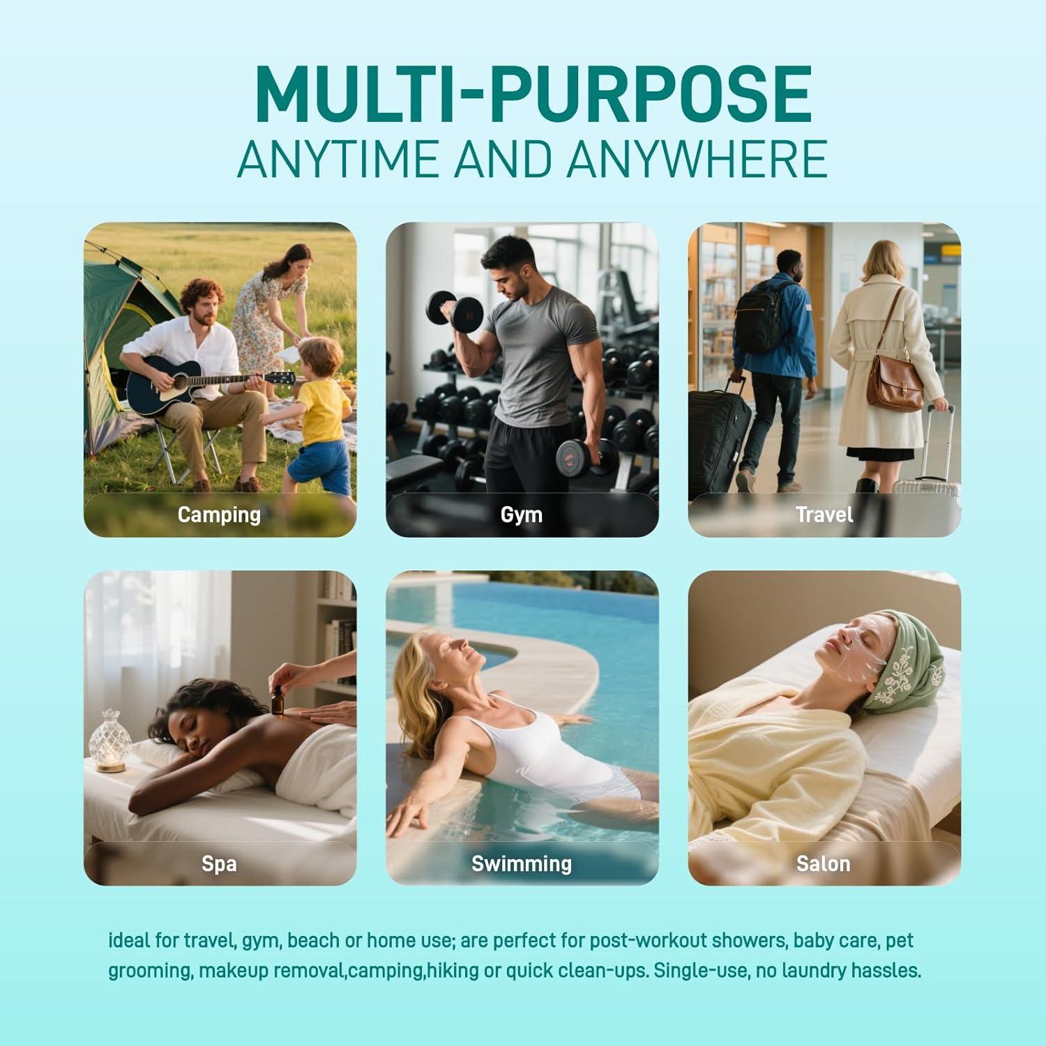 Toallas de Baño Desechables Ditoi XL 30x60 cm, 10 Piezas