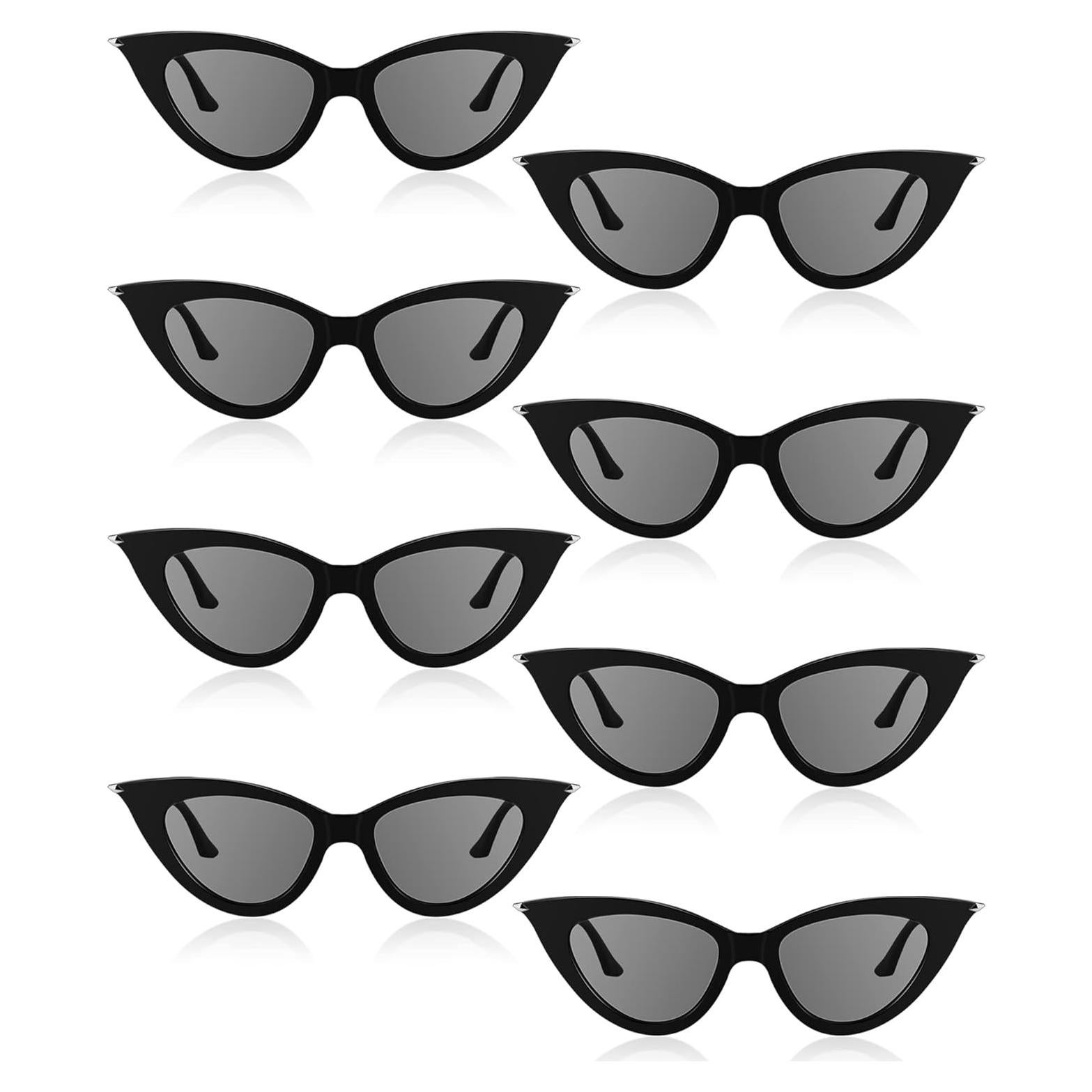 Gafas de Sol Ojo de Gato Leinuosen 8 Pares Vintage Mujeres