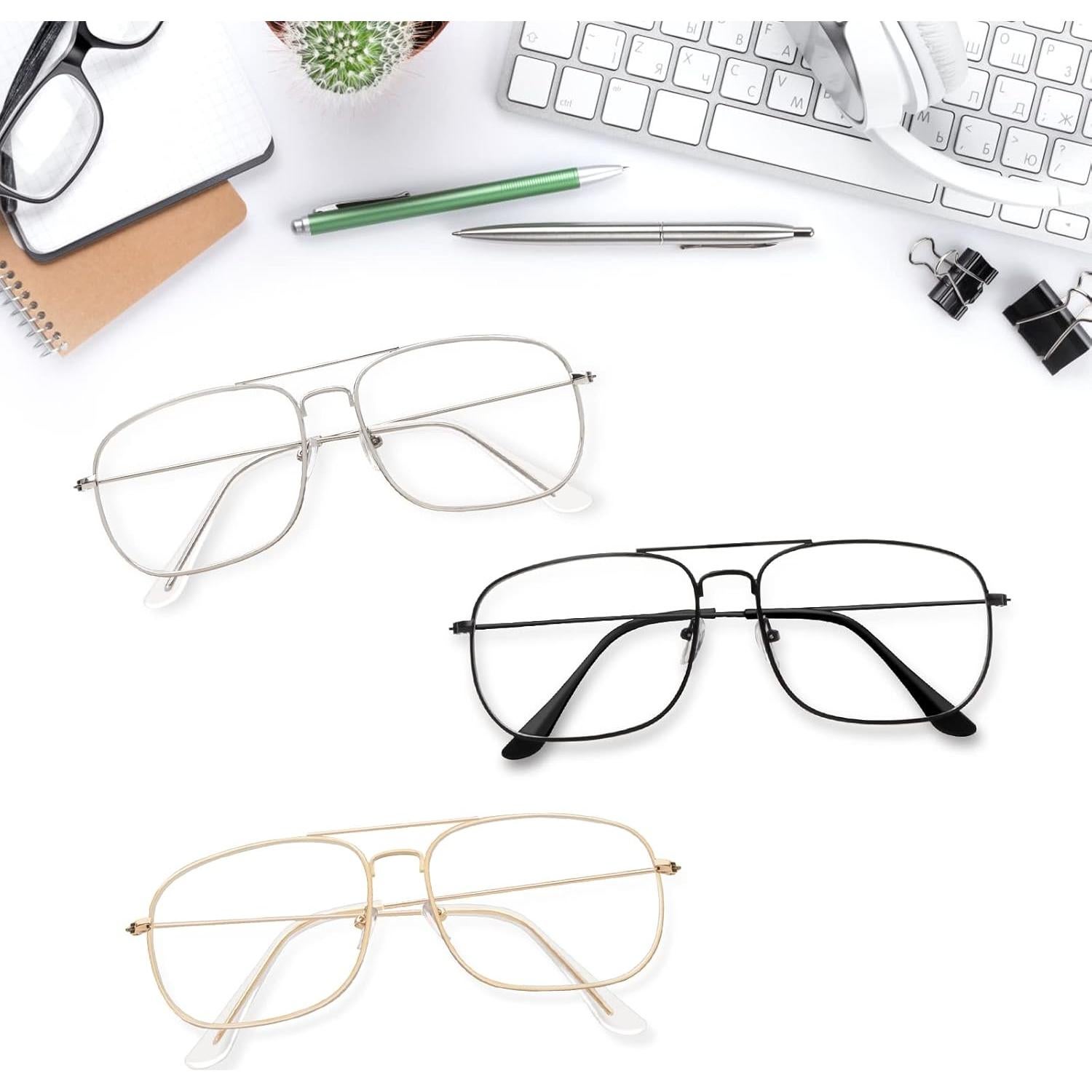 Gafas de Aviador Outray Metal Transparente para Hombres y Mujeres