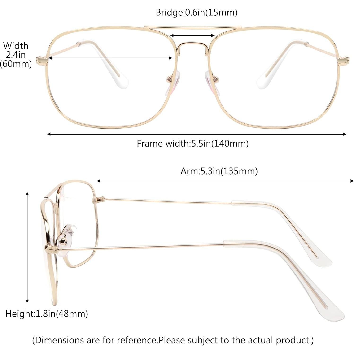 Gafas de Aviador Outray Metal Transparente para Hombres y Mujeres