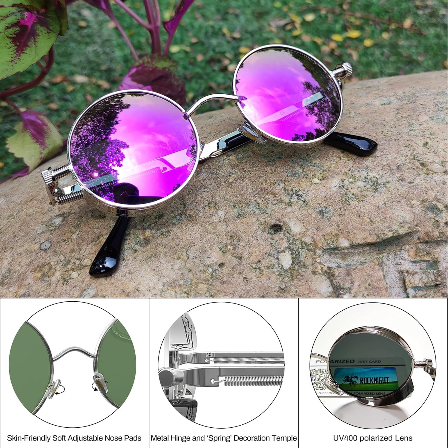 Gafas de sol góticas steampunk ROCKNIGHT UV400 unisex