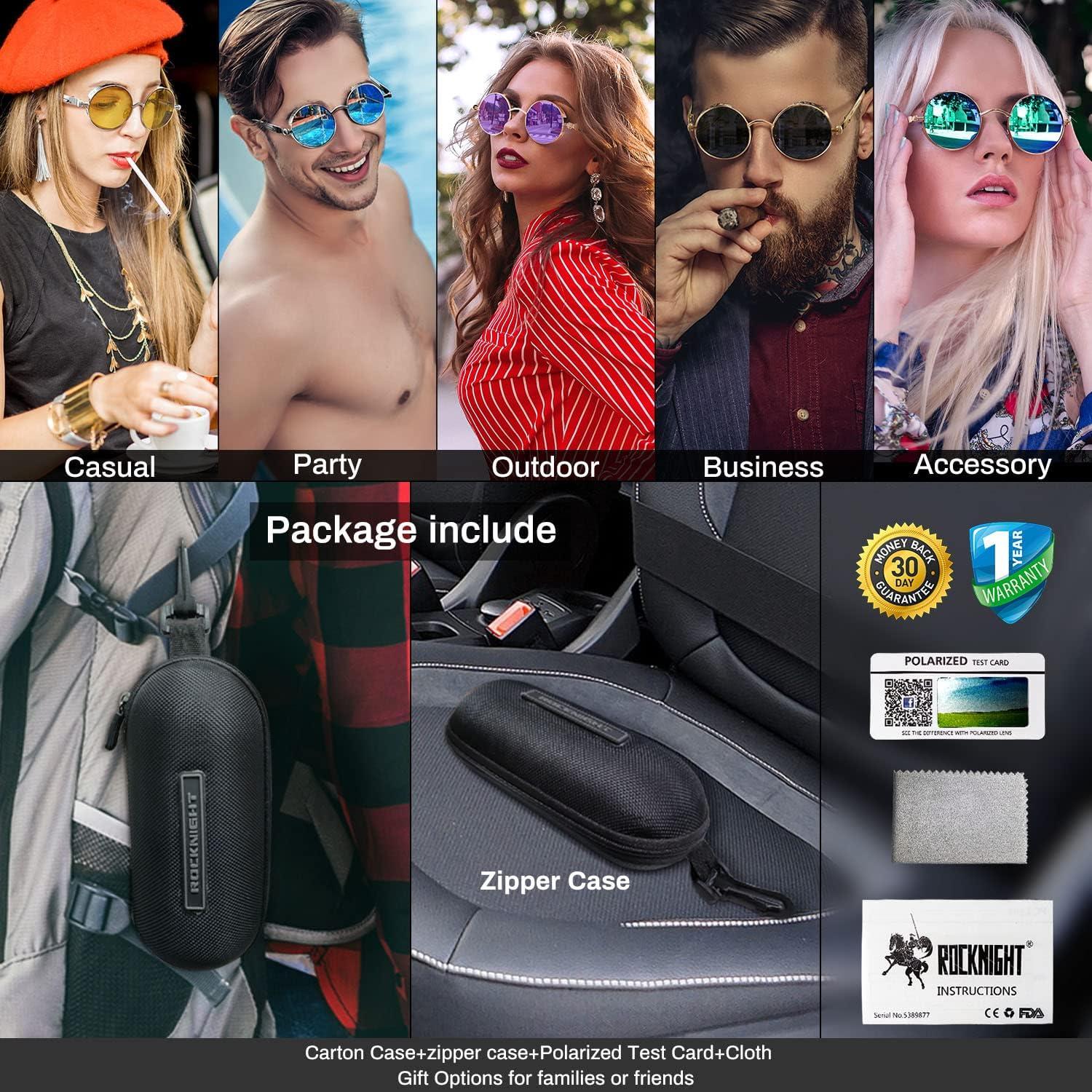 Gafas de sol góticas steampunk ROCKNIGHT UV400 unisex