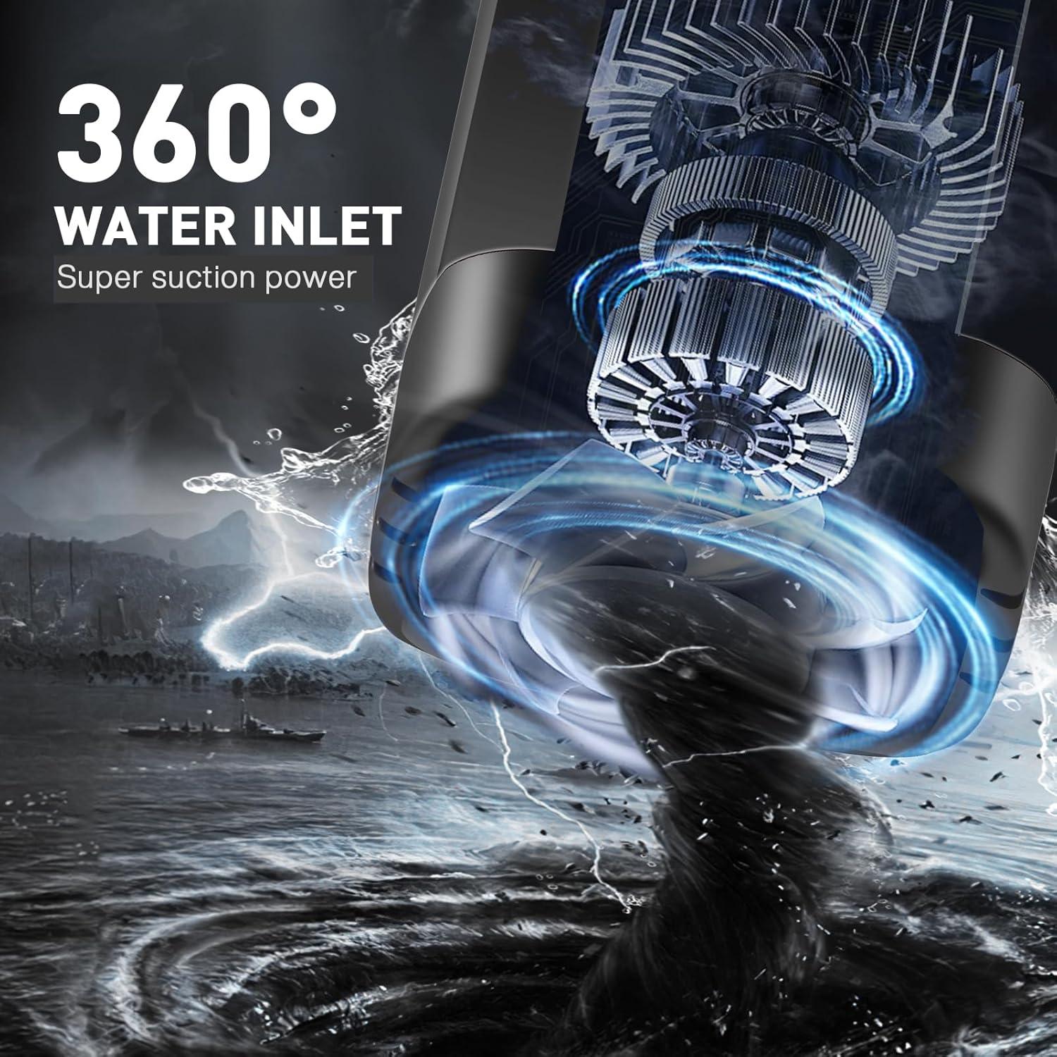 Ducha de Camping Portátil MIAOKE T300 7800mAh con Pantalla Digital