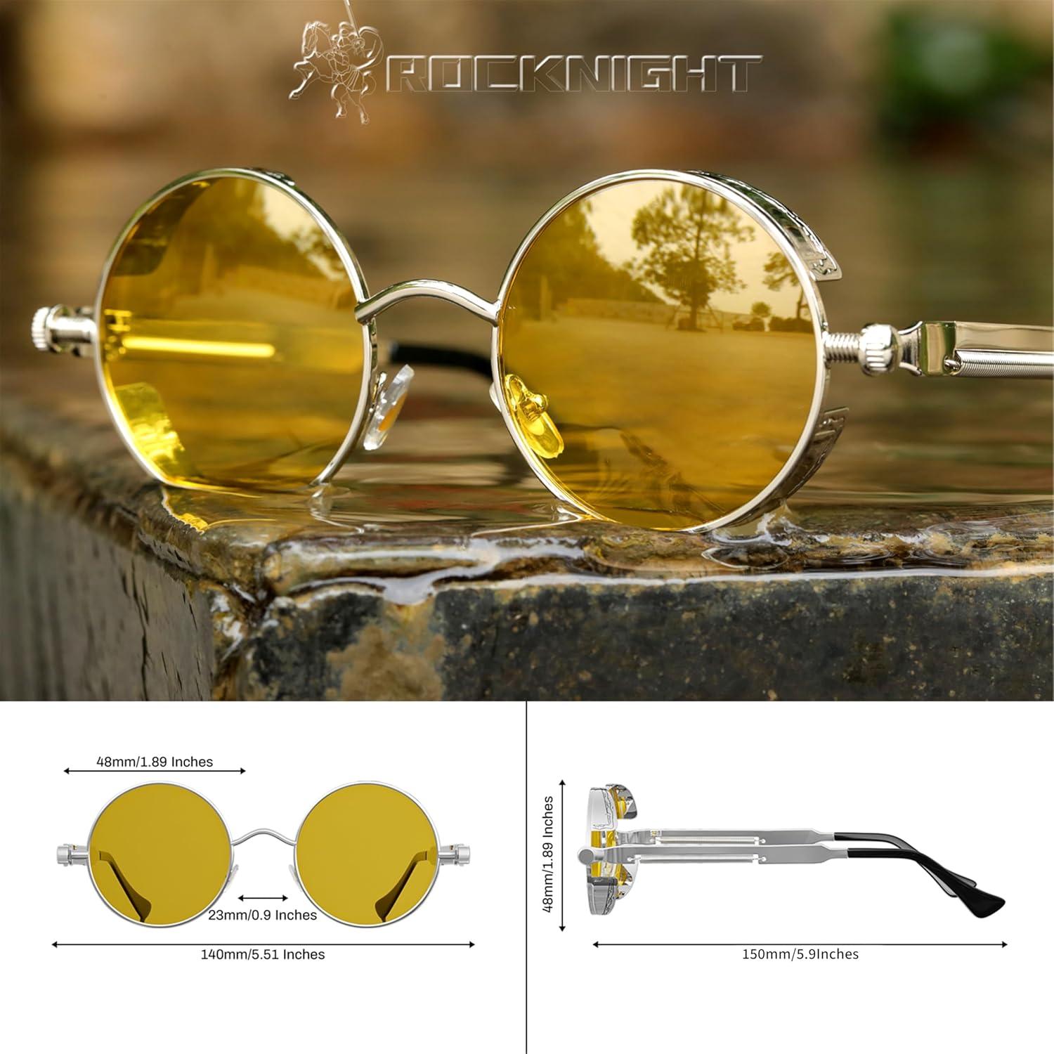 Gafas de Sol Góticas Steampunk ROCKNIGHT UV400 Unisex