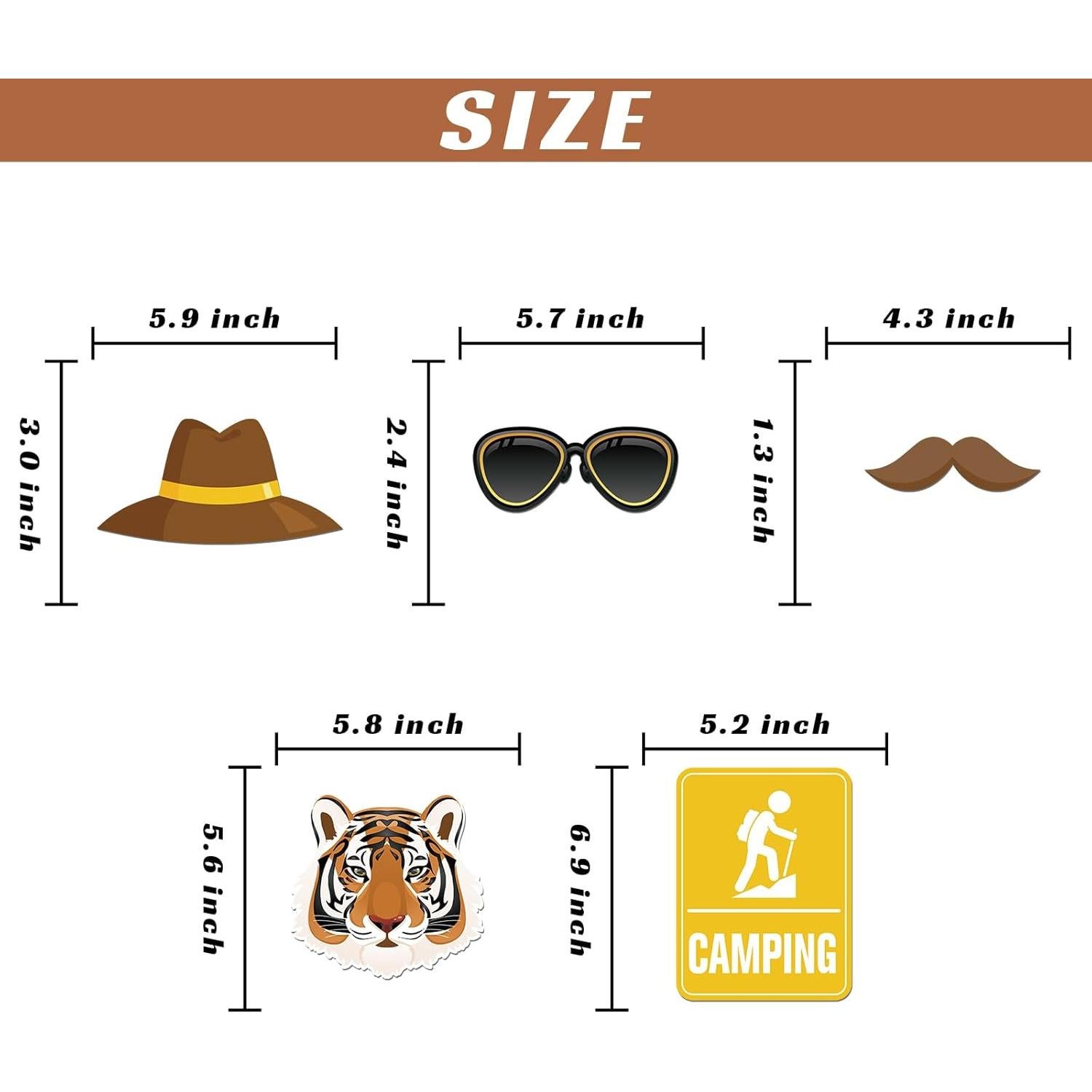 30 Accesorios para Fotos de Fiesta Camping The Partea Goat