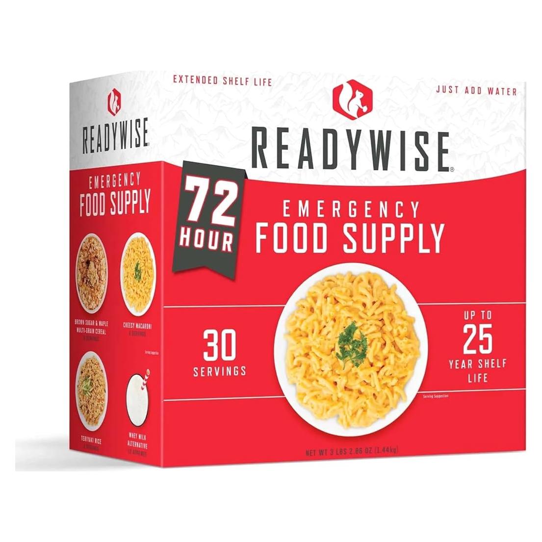 ReadyWise Comida de Emergencia 72 Horas 30 Porciones