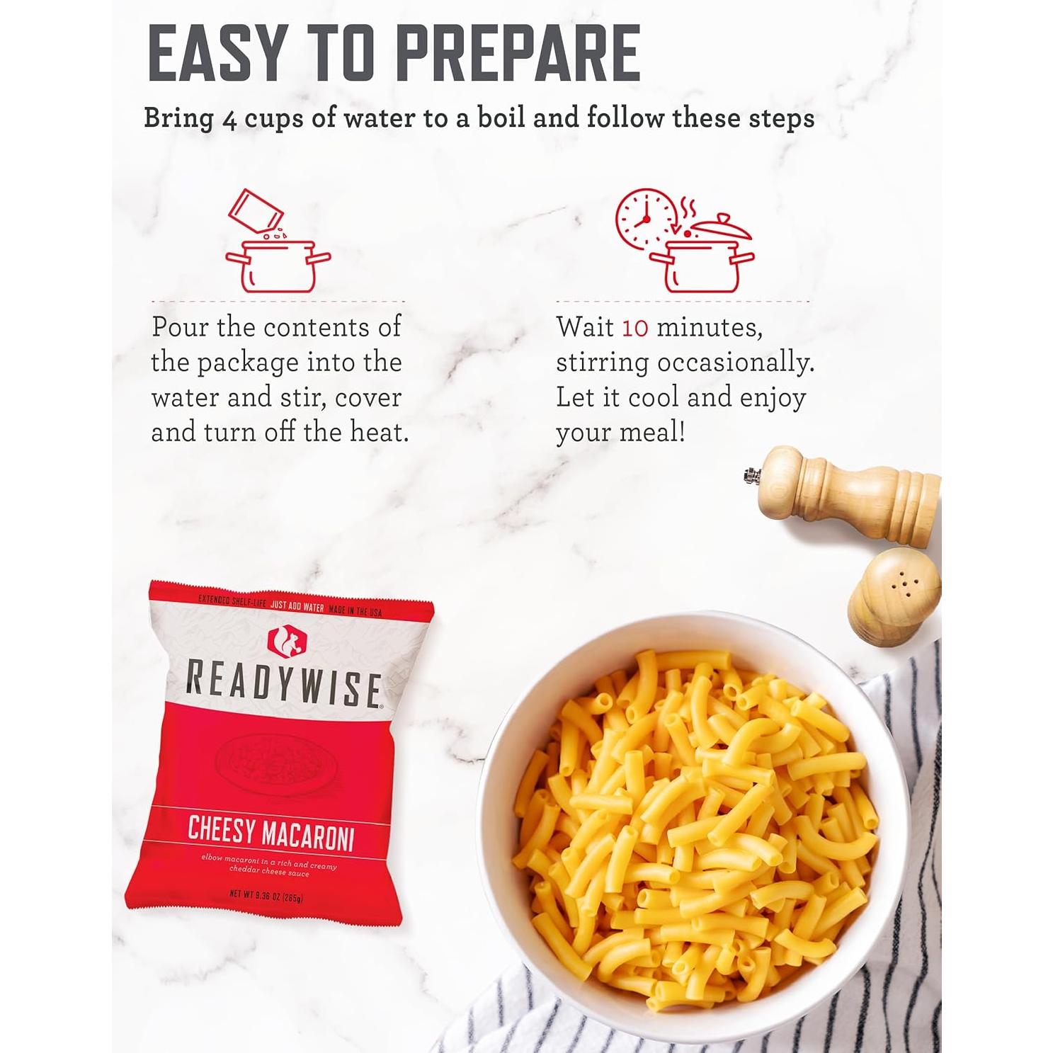 ReadyWise Comida de Emergencia 72 Horas 30 Porciones