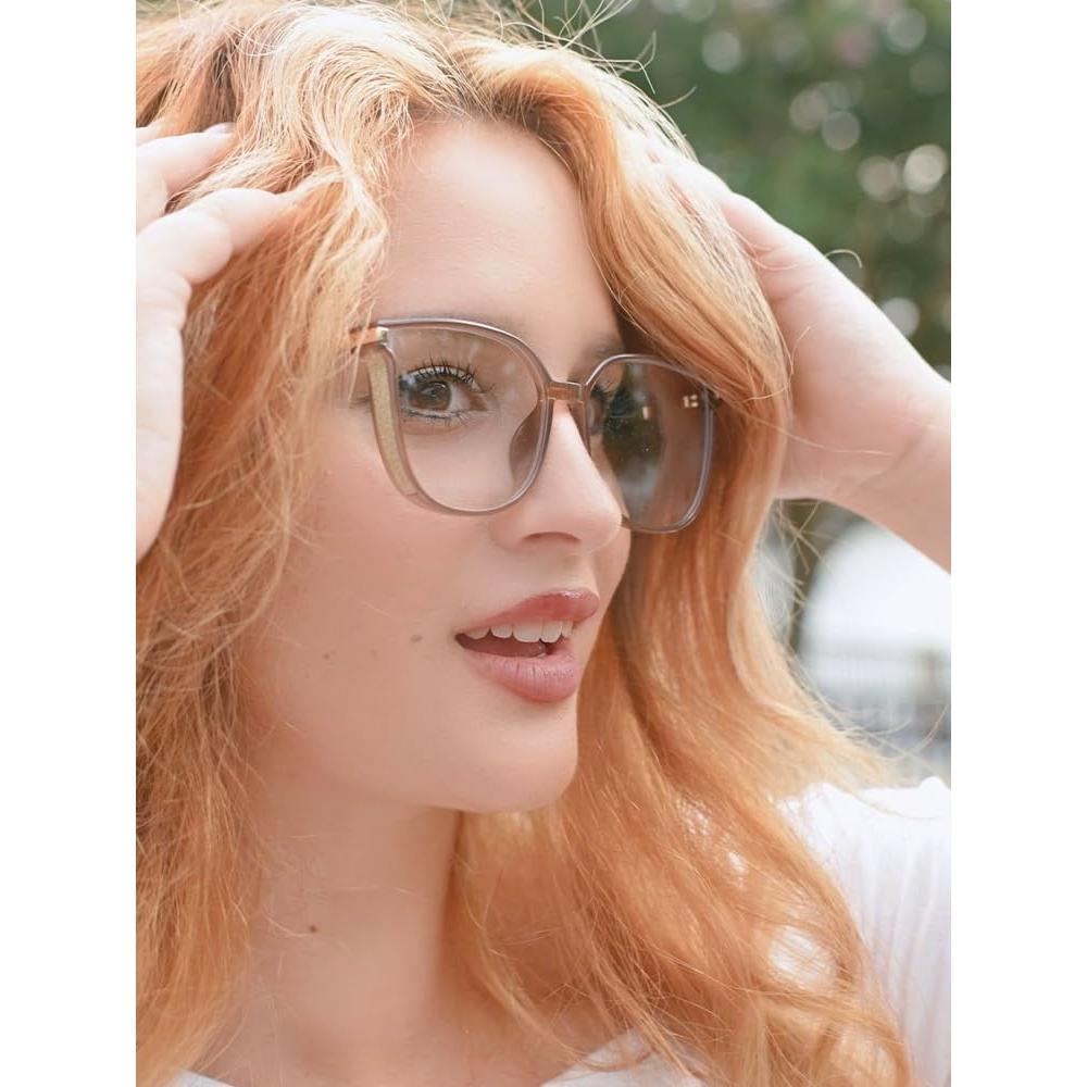 Gafas Cat-Eye ZanyLen con Bloqueo Luz Azul para Mujeres