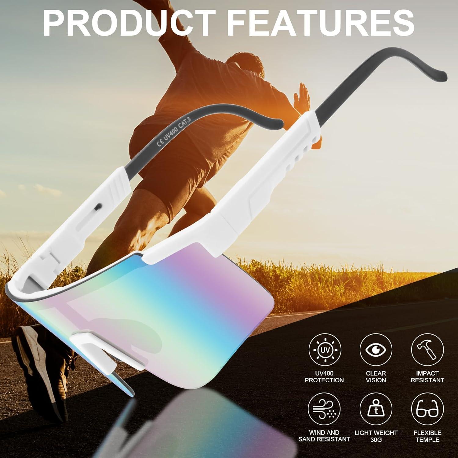 Gafas de Ciclismo Roibeao UV400 Unisex Ligeras y Cómodas