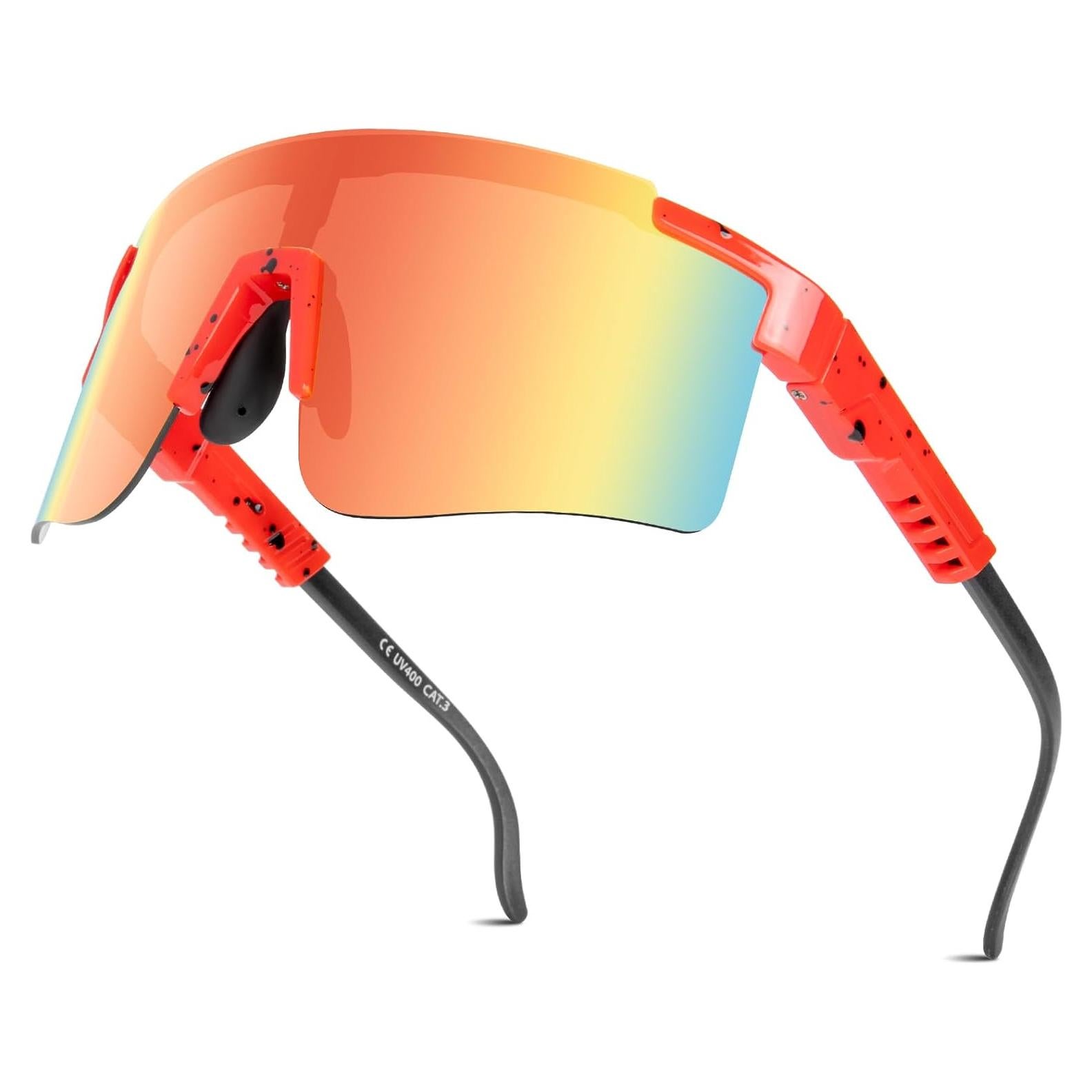 Gafas de Ciclismo Roibeao UV400 Ligeras y Cómodas