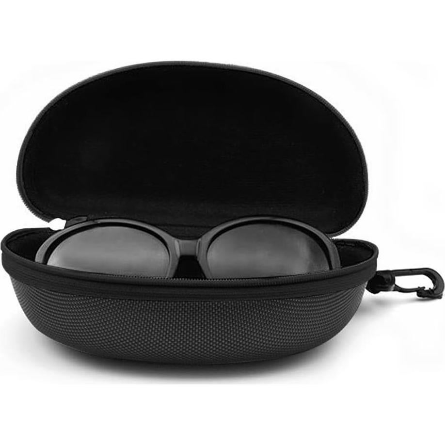 Estuche Duro para Gafas de Sol y Vista 3 Piezas Negro