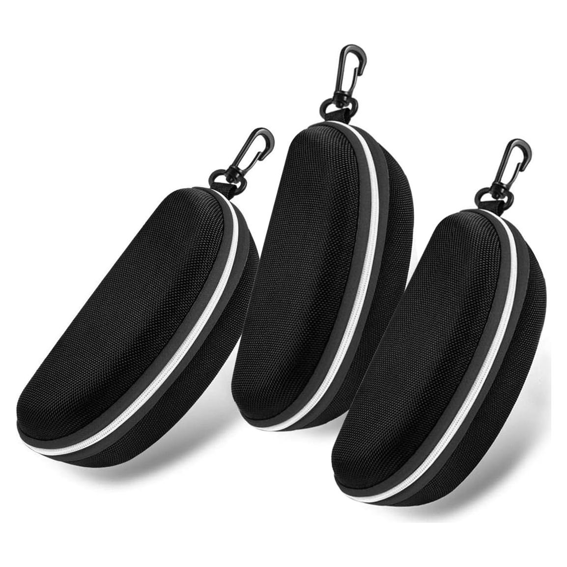 Estuche rígido para gafas de sol 3 piezas Plateado