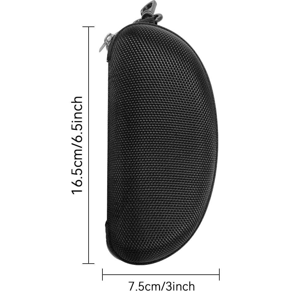 Estuche rígido para gafas de sol 3 piezas Plateado