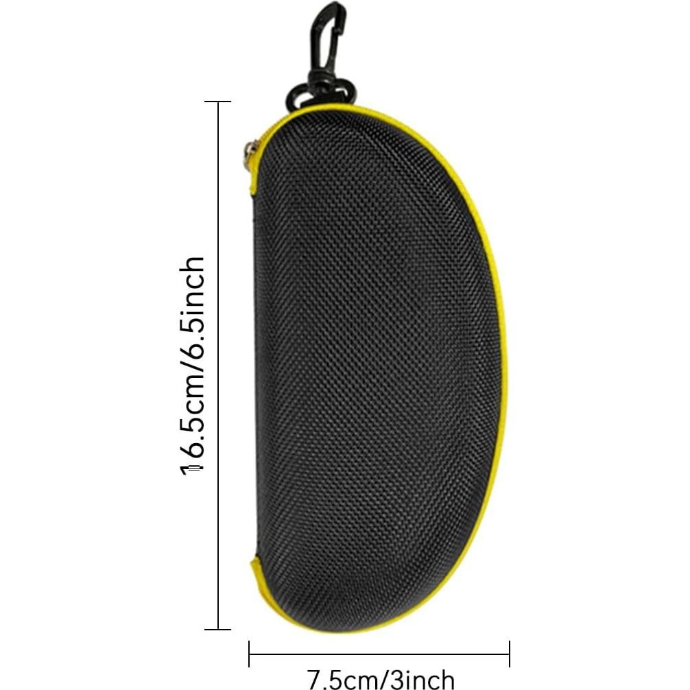 Estuche rígido para gafas de sol 3 piezas Amarillo