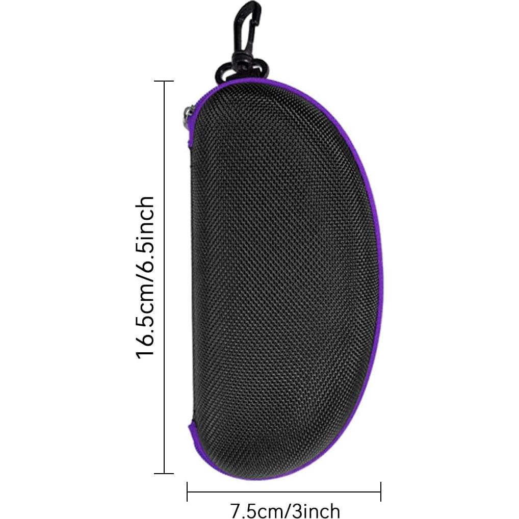Estuche rígido para gafas de sol 3 piezas morado EVA