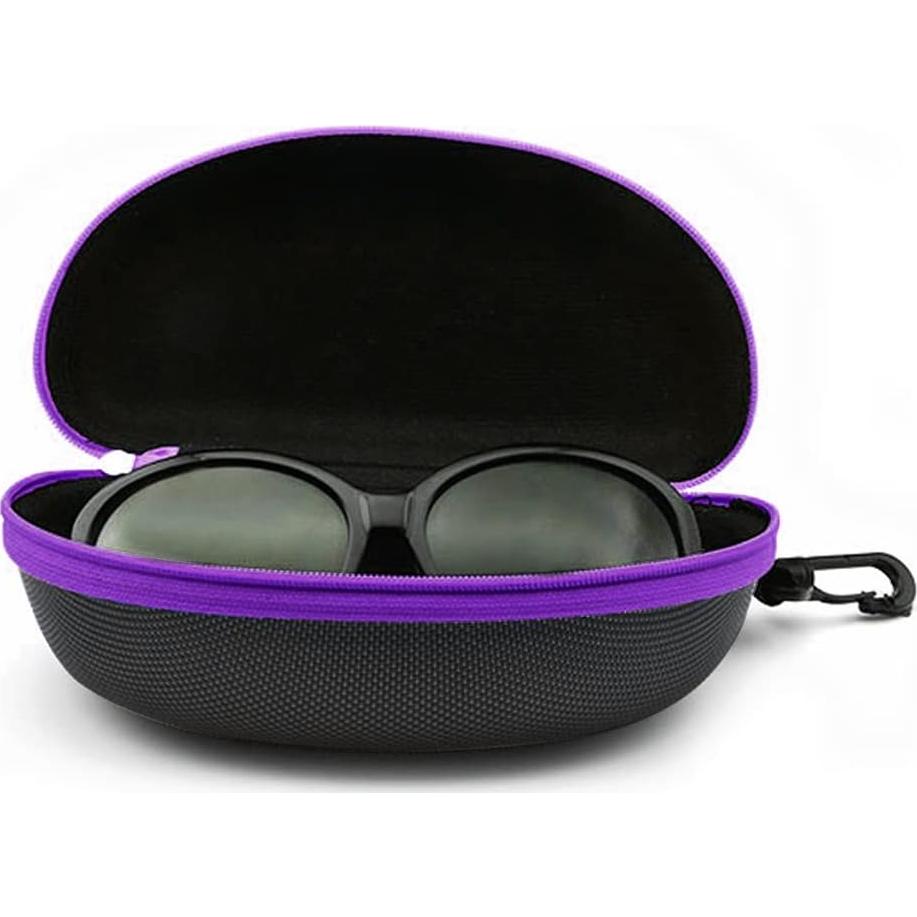 Estuche rígido para gafas de sol 3 piezas morado EVA