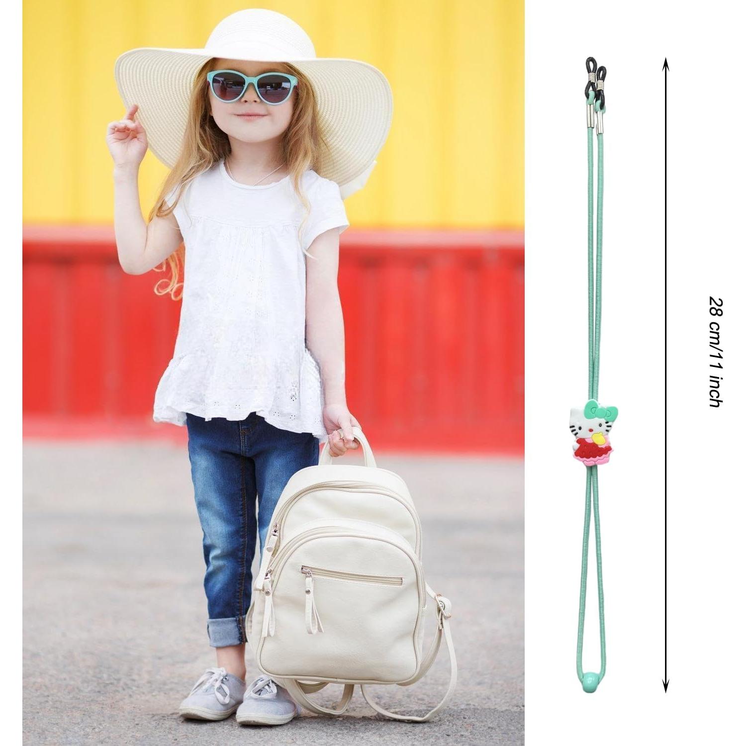 Cinta para Gafas Niños 10 Pcs Gatito Ajustable Colorido