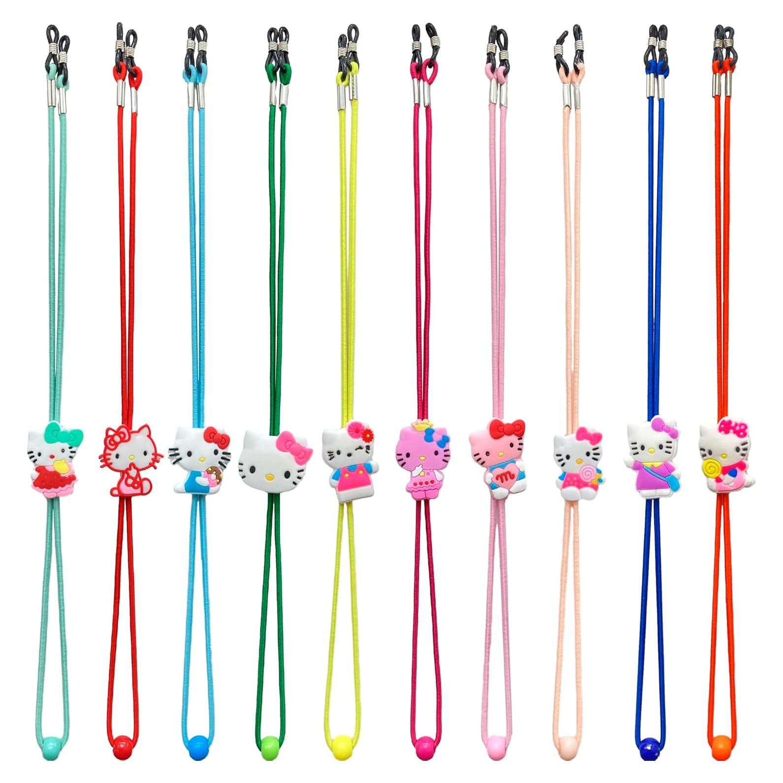 Cinta para Gafas de Niños 10 Pcs Gatito Ajustable