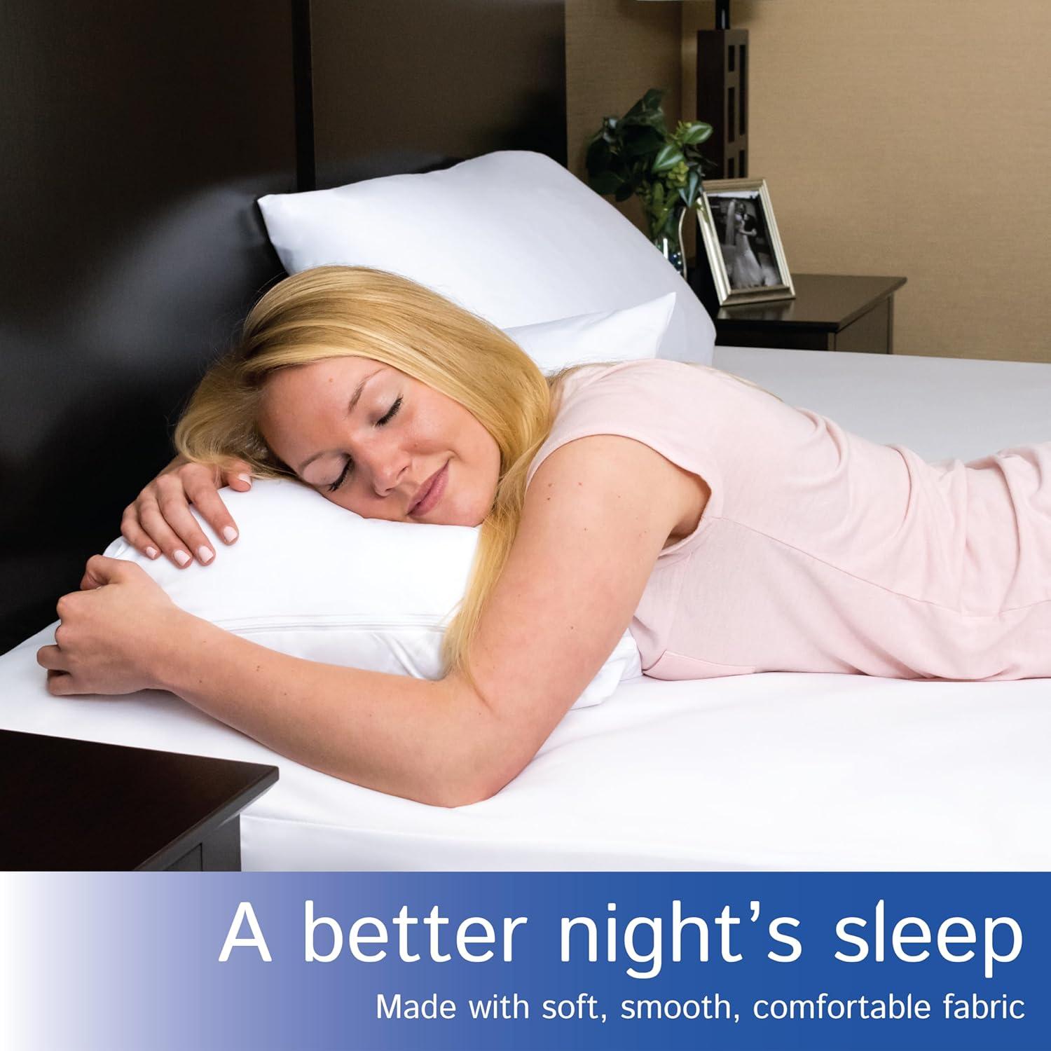 Protectores de Almohadas Queen Four Seasons Essentials - Juego de 2 Impermeables Hipoalergénicos