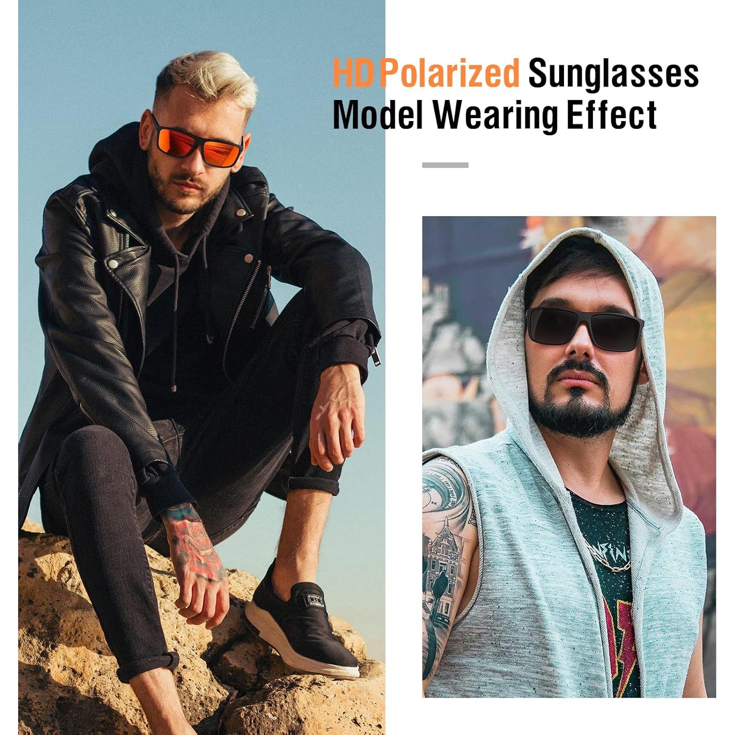 Gafas de sol KWHZXGYY polarizadas UV retro unisex