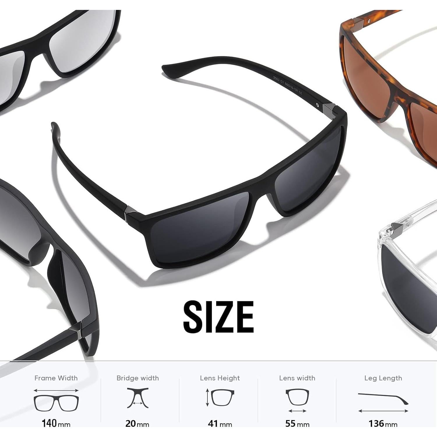 Gafas de sol KWHZXGYY polarizadas retro UV para pesca