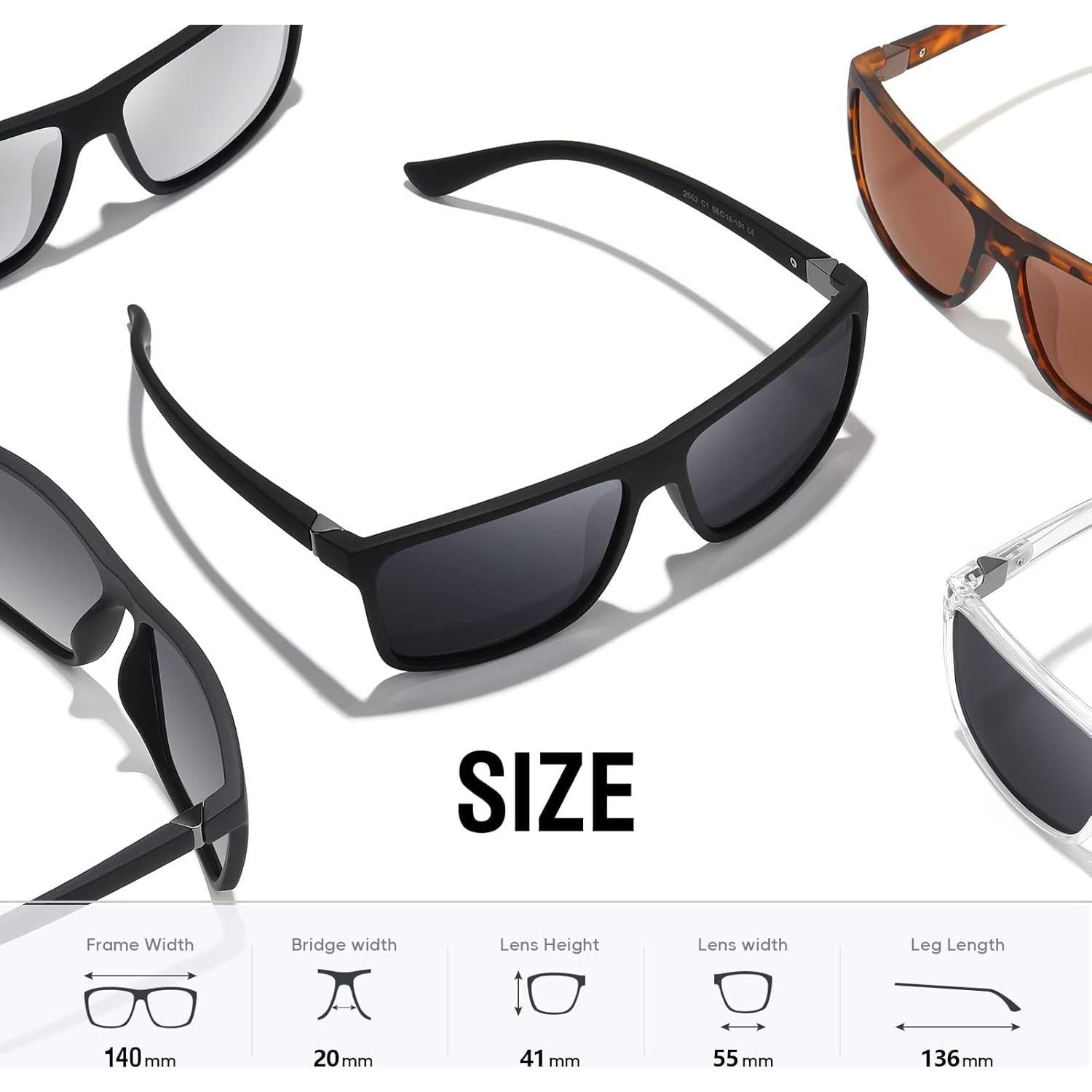 Gafas de Sol Polarizadas KWHZXGYY Retro UV Unisex