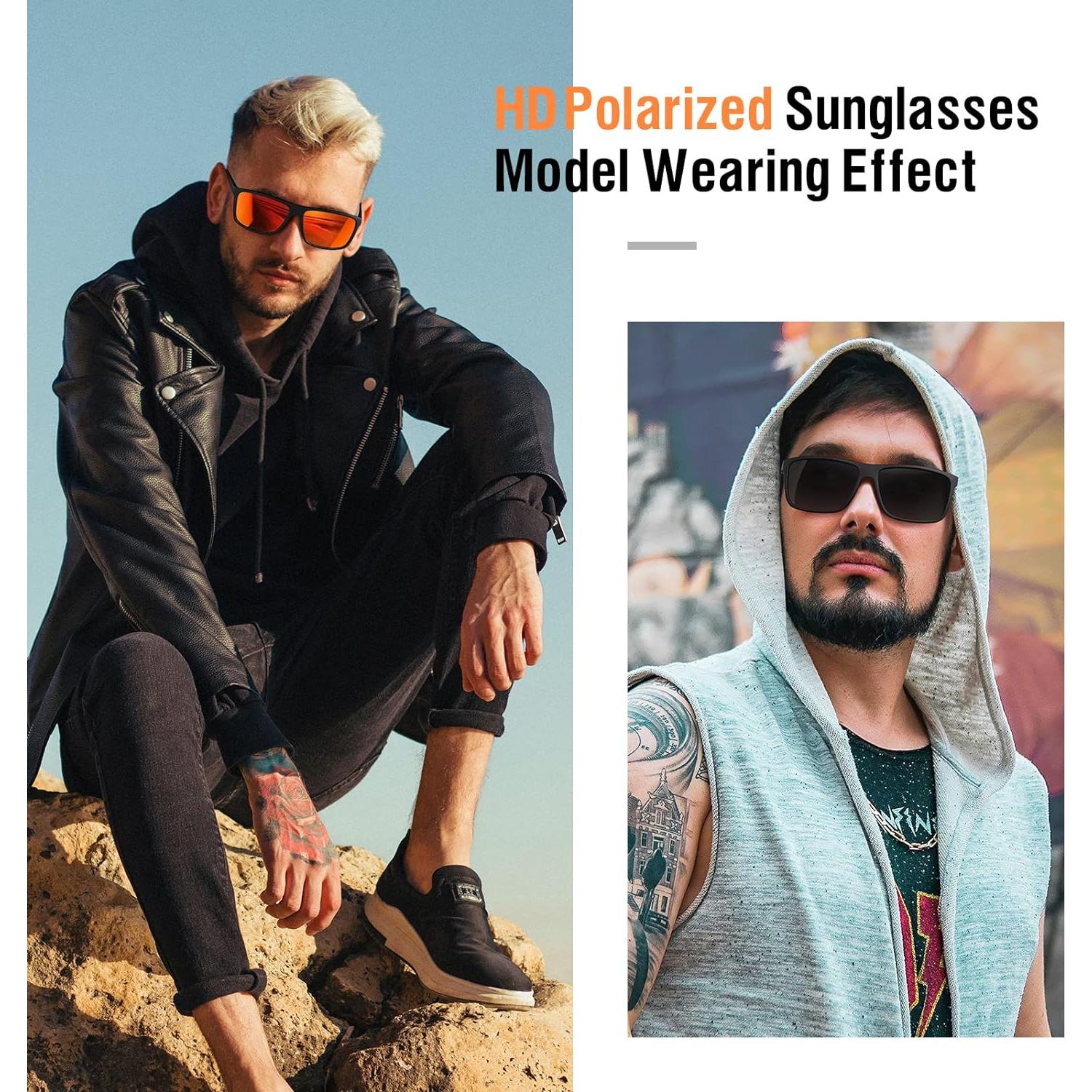 Gafas de Sol Polarizadas KWHZXGYY Retro UV Unisex