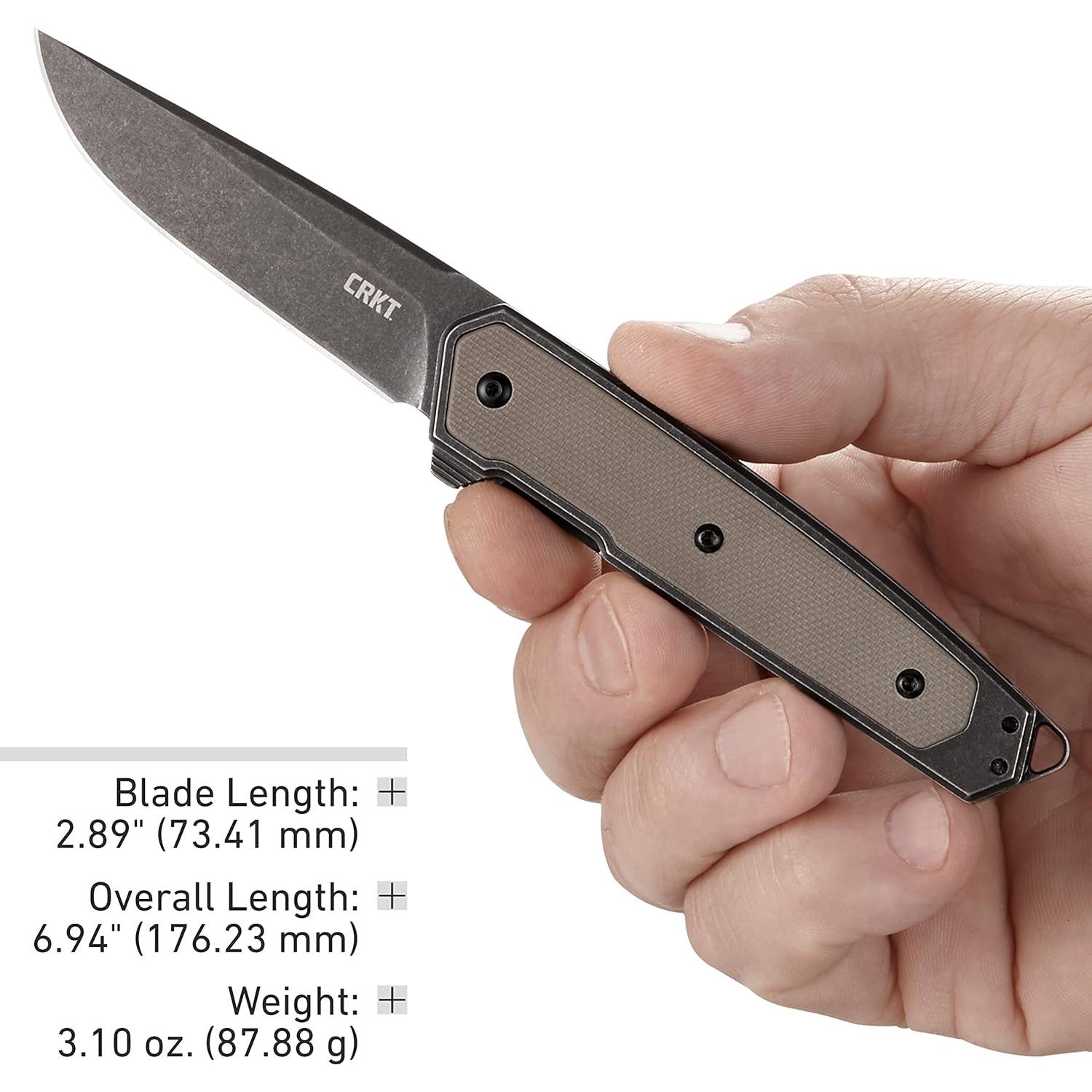 Cuchillo Plegable CRKT Cinco D2 73.41mm con Mango G10