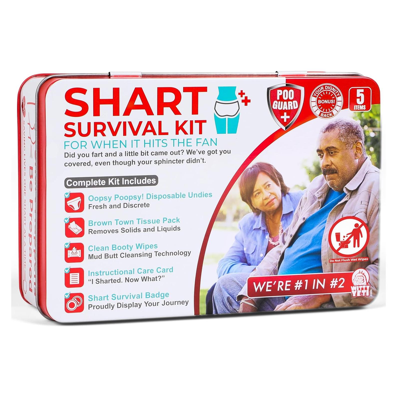 Kit de Supervivencia para Flatulencias Witty Yeti - Regalo Divertido