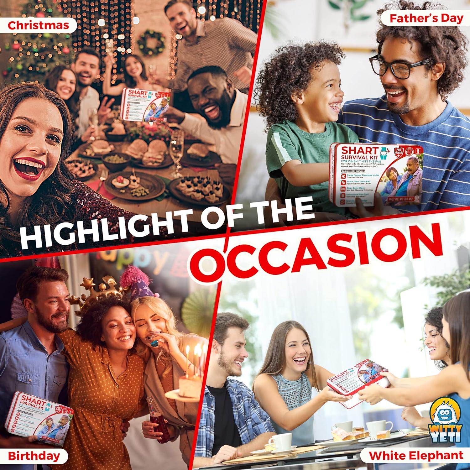 Kit de Supervivencia para Flatulencias Witty Yeti - Regalo Divertido