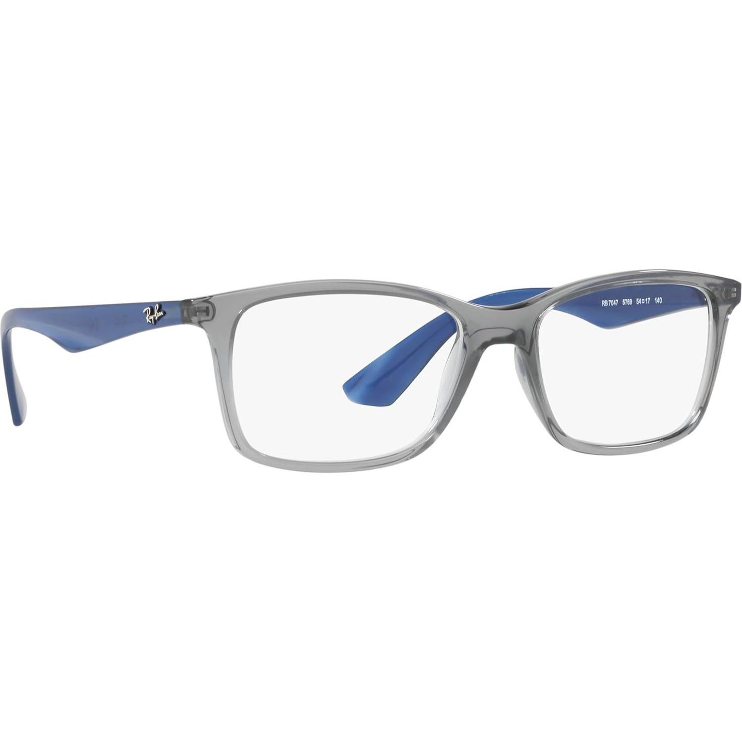 Gafas Ray-Ban RX7047 Montura Rectangular 54mm Gris Azul
