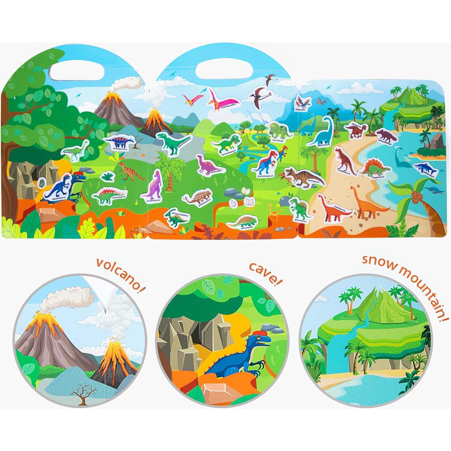 Paquete de 6 Libros de Pegatinas Reutilizables MIKNEKE