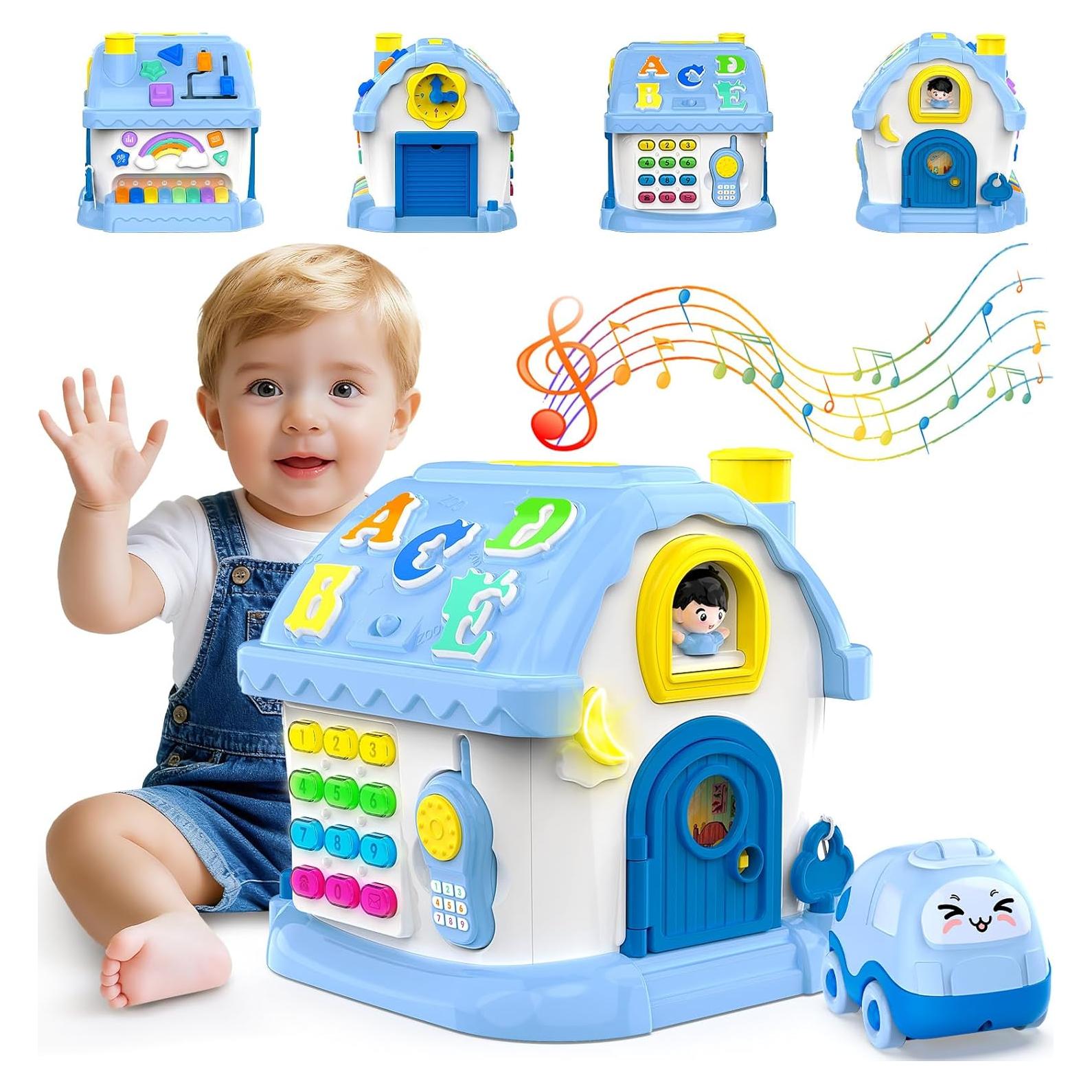 Casa Musical Educativa Montessori Fidecexv 12-en-1 Azul