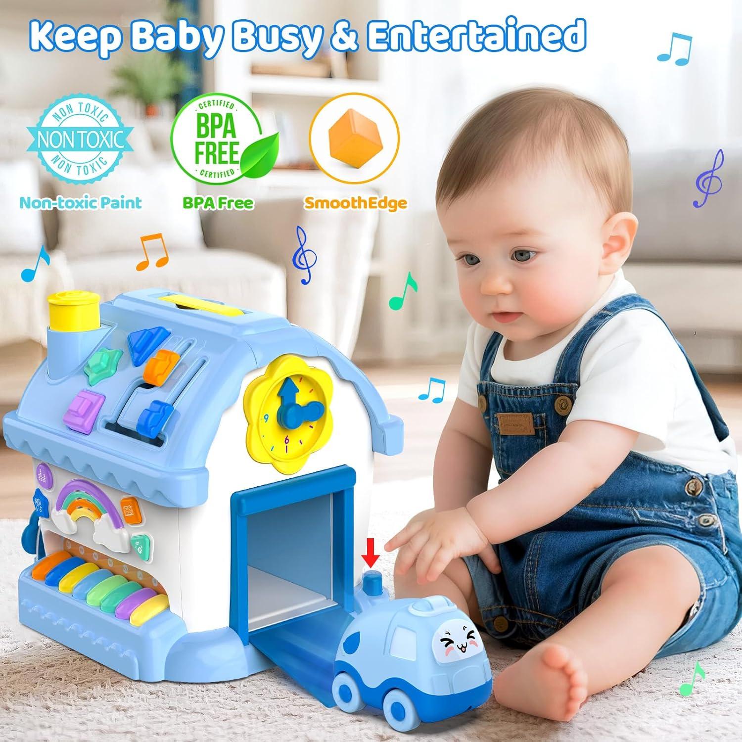 Casa Musical Educativa Montessori Fidecexv 12-en-1 Azul