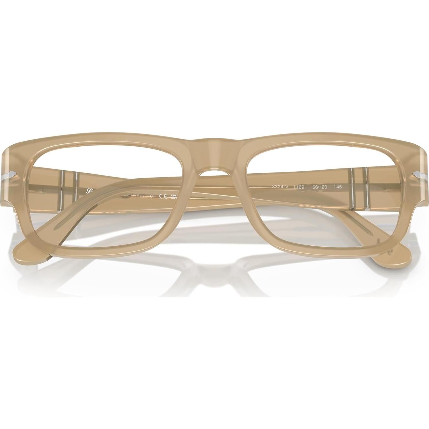 Gafas Recetadas Cuadradas Persol PO3324V Ópalo Beige 56mm