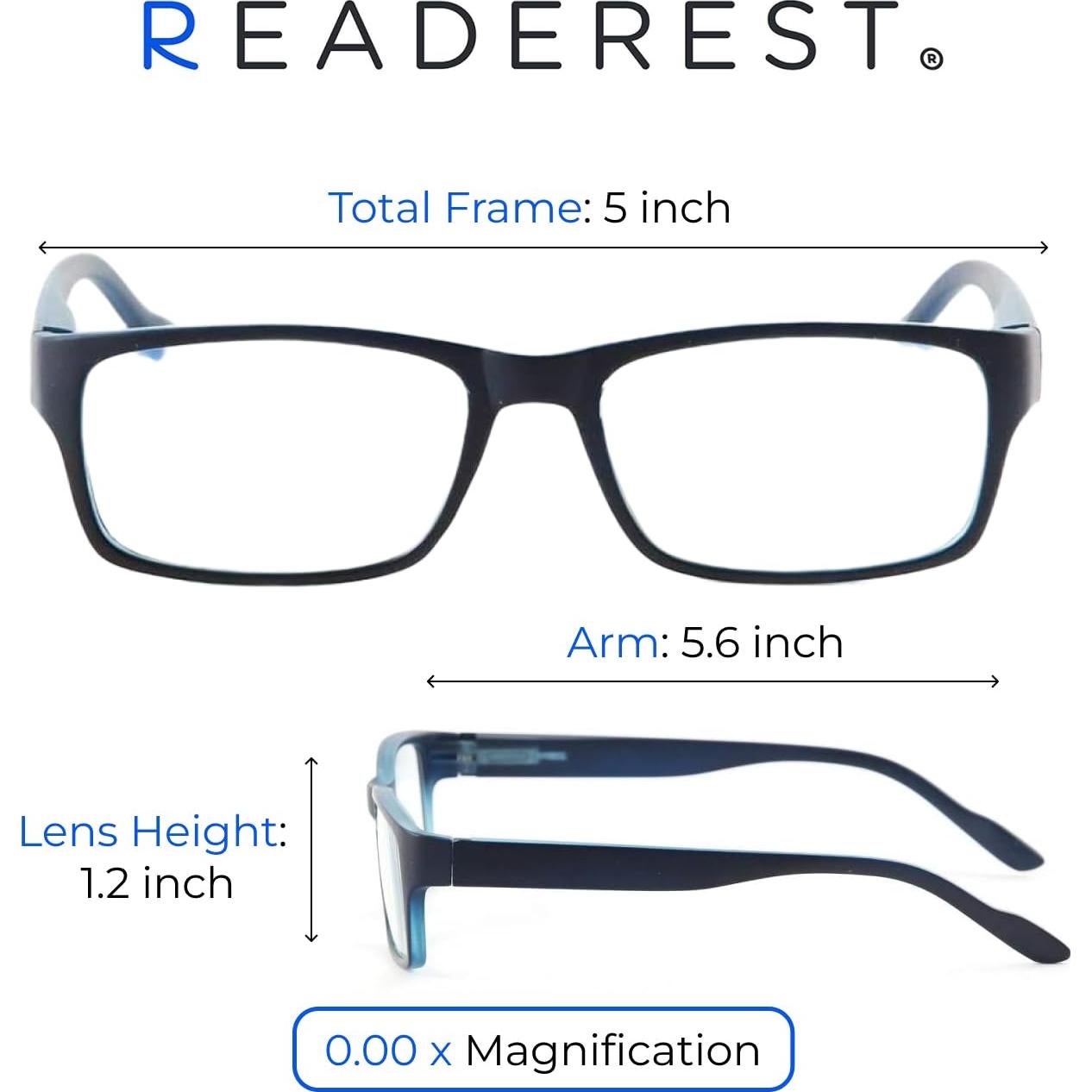 Gafas Readerest Bloqueo Luz Azul UV - Sin Magnificación