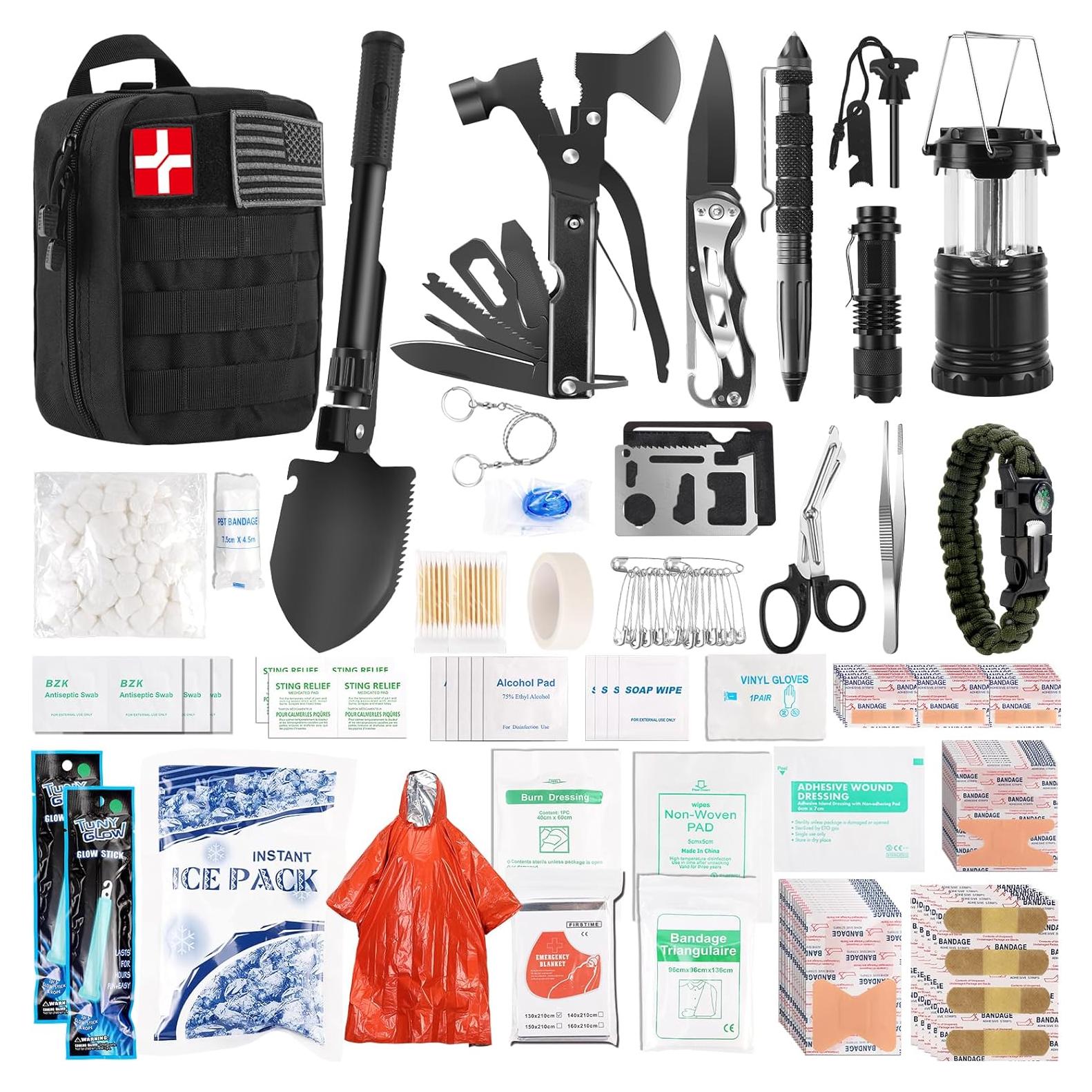 Kit de Supervivencia Abpir 318 Piezas para Emergencias