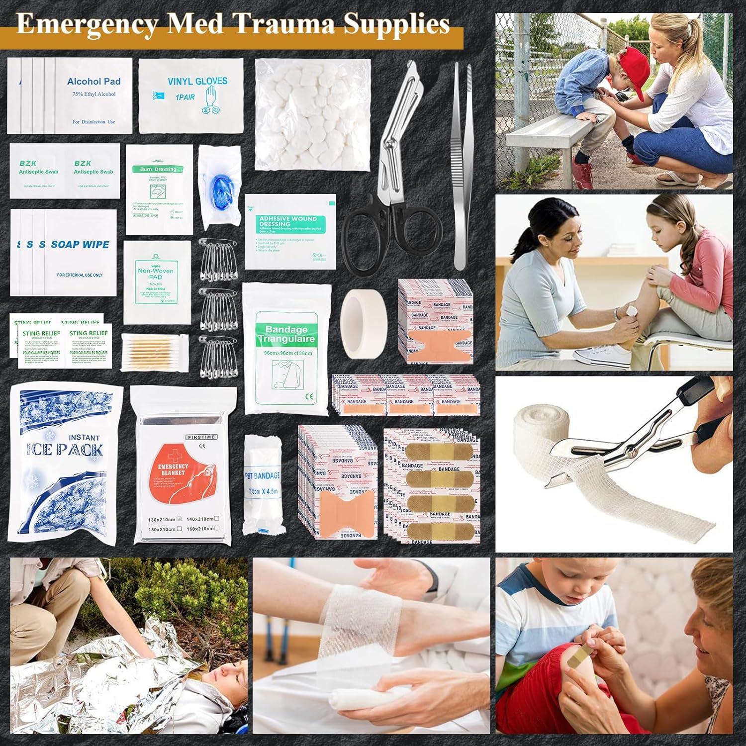 Kit de Supervivencia Abpir 318 Piezas para Emergencias