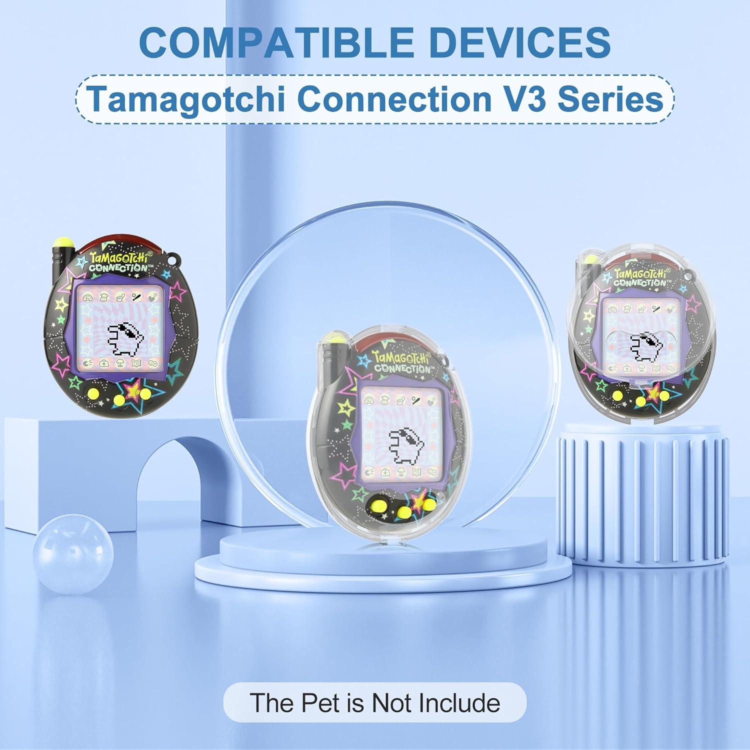 Funda Protectora Dura SGHLDE para Tamagotchi V3 Transparente