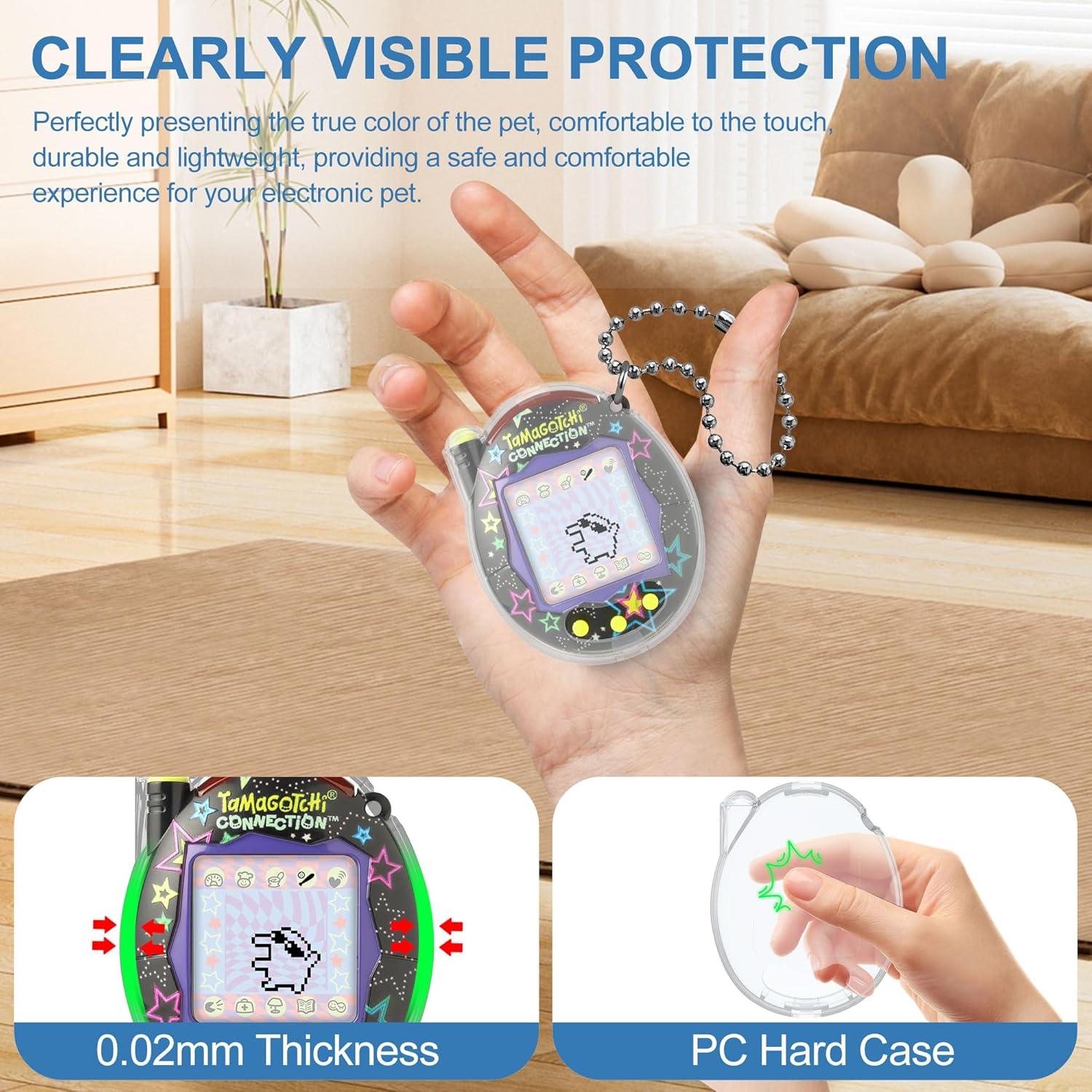 Funda Protectora Dura SGHLDE para Tamagotchi V3 Transparente