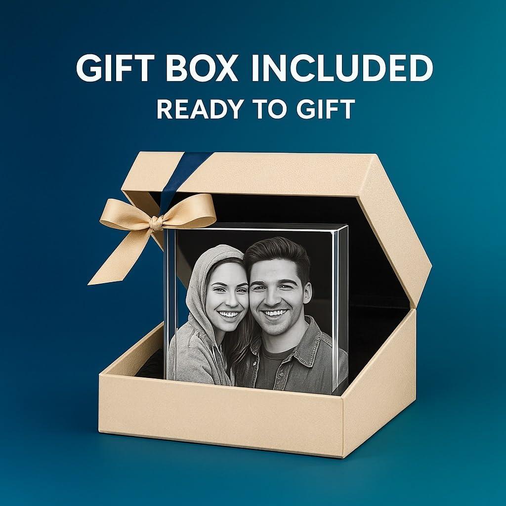 Cristal 3D Personalizado 3D LovePix - Rectangular Pequeño