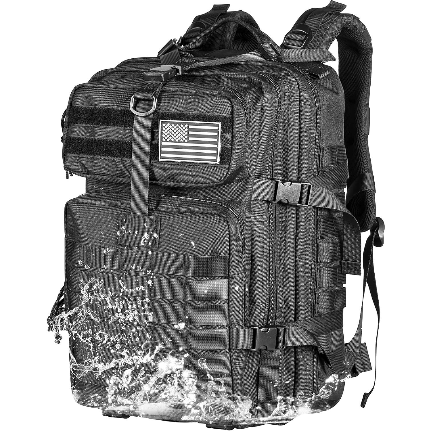 Mochila Táctica Himal Outdoors 40L Molle Negra