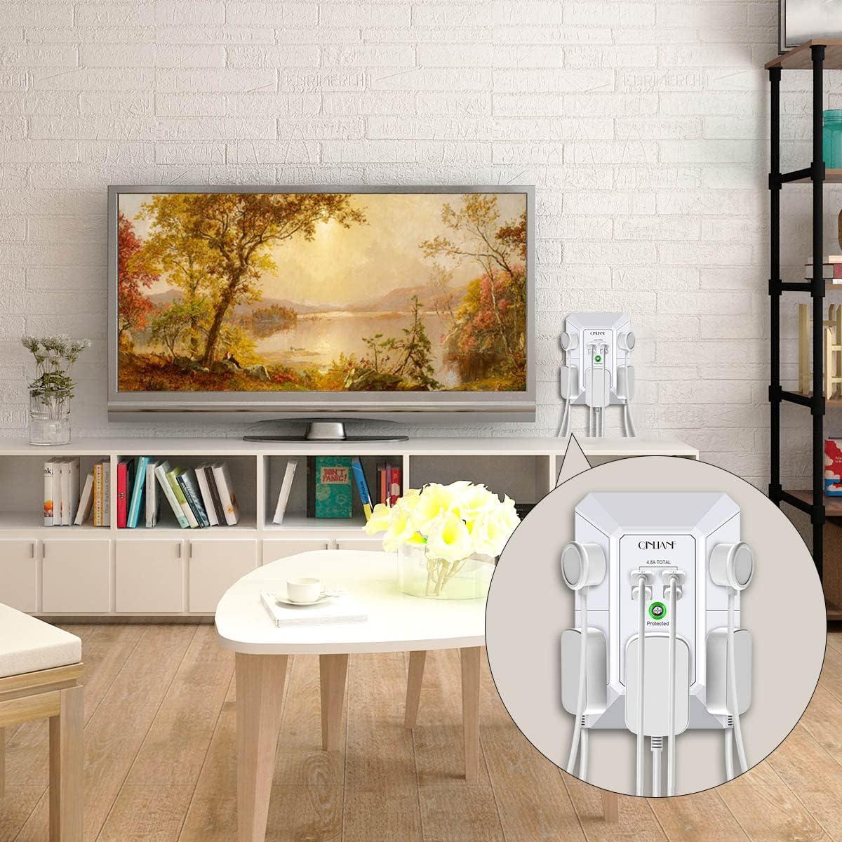 Cargador de pared USB QINLIANF 5 salidas 4.8A blanco