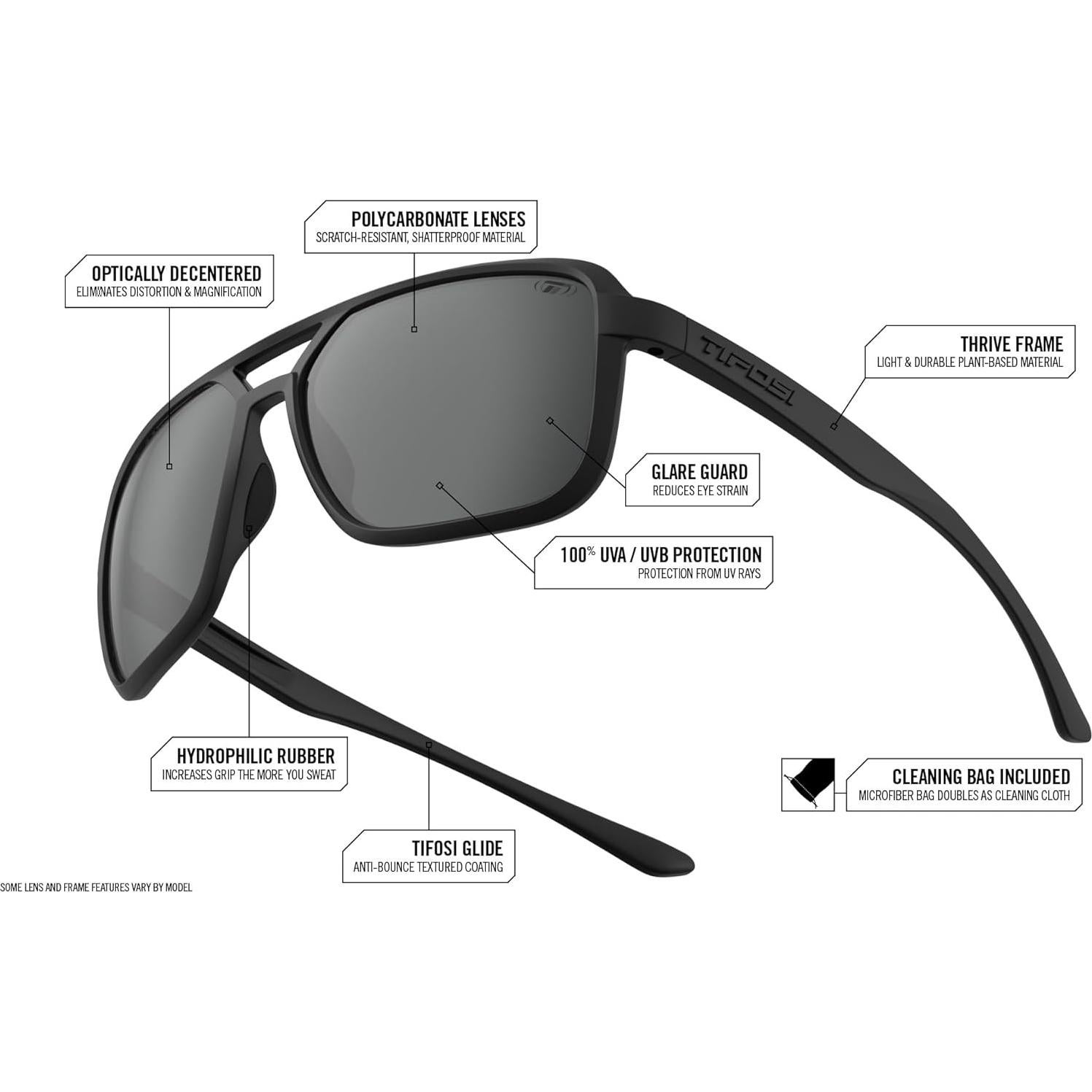 Gafas de sol Tifosi aviador unisex con lentes espejo