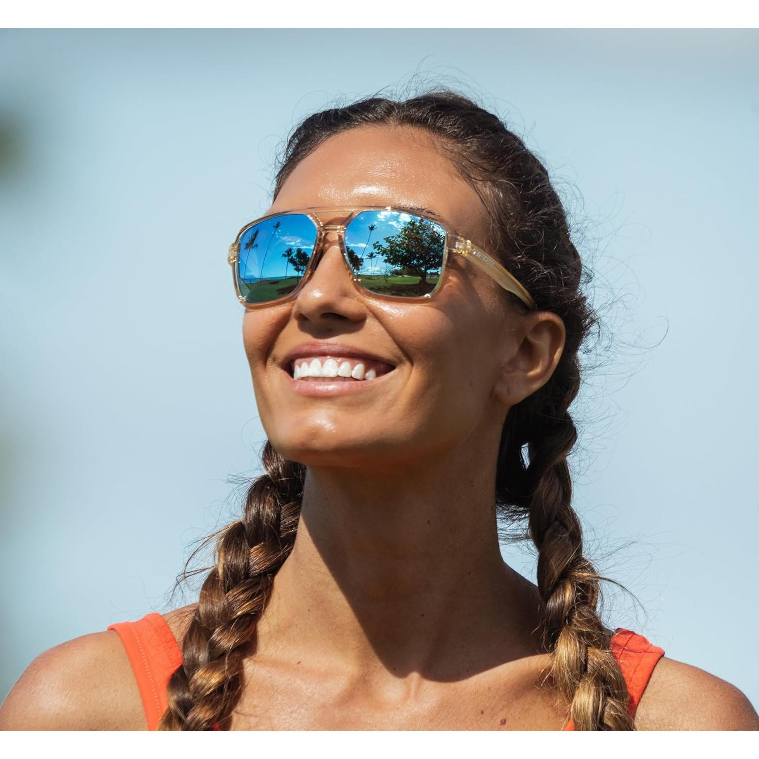 Gafas de sol Tifosi aviador unisex con lentes espejo