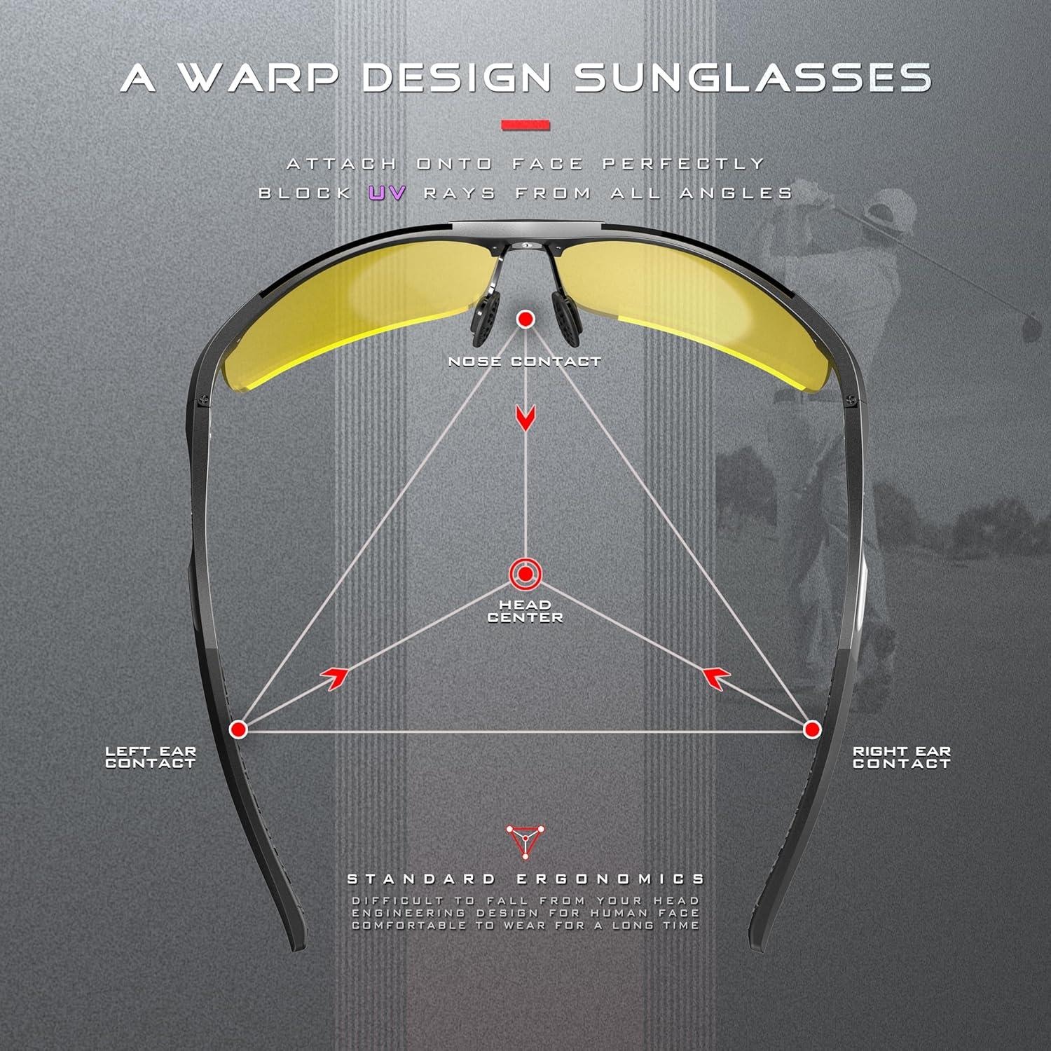 Gafas de sol SIPLION polarizadas para hombres UV400