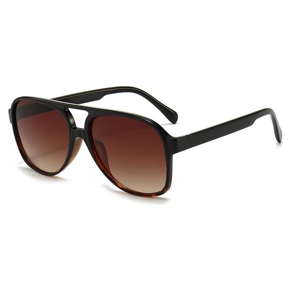 Gafas de sol aviador vintage UV400 unisex amarillas