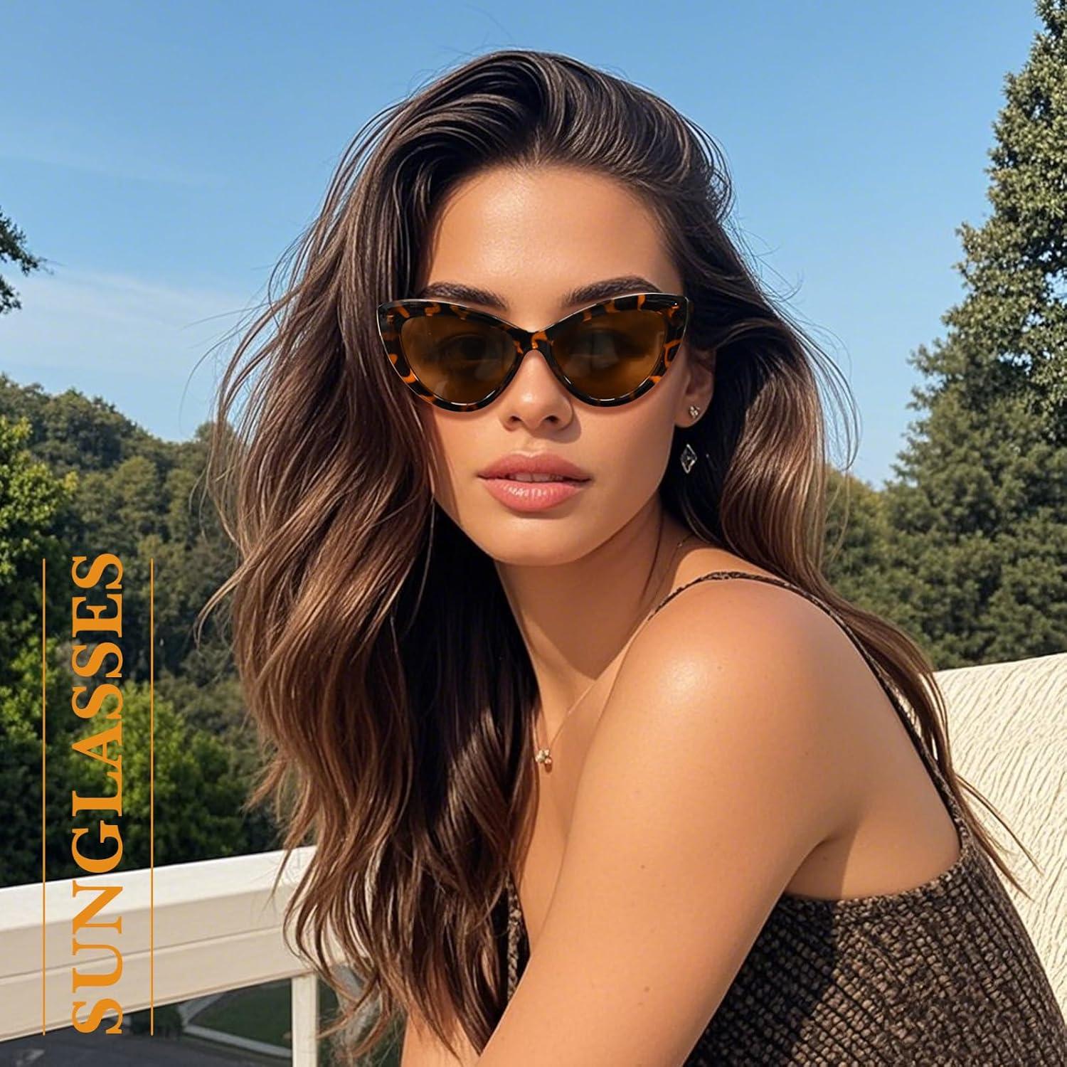 Gafas de sol OPTOFENDY ojo de gato UV protección retro