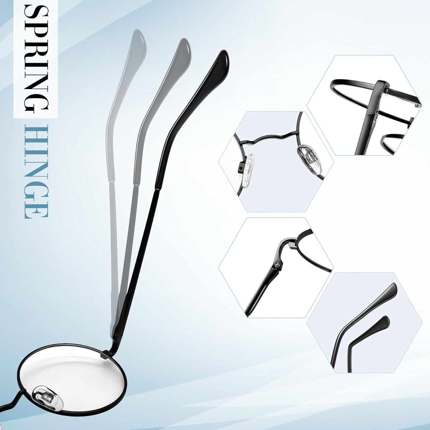 Gafas de sol redondas Joopin UV400 polarizadas negras