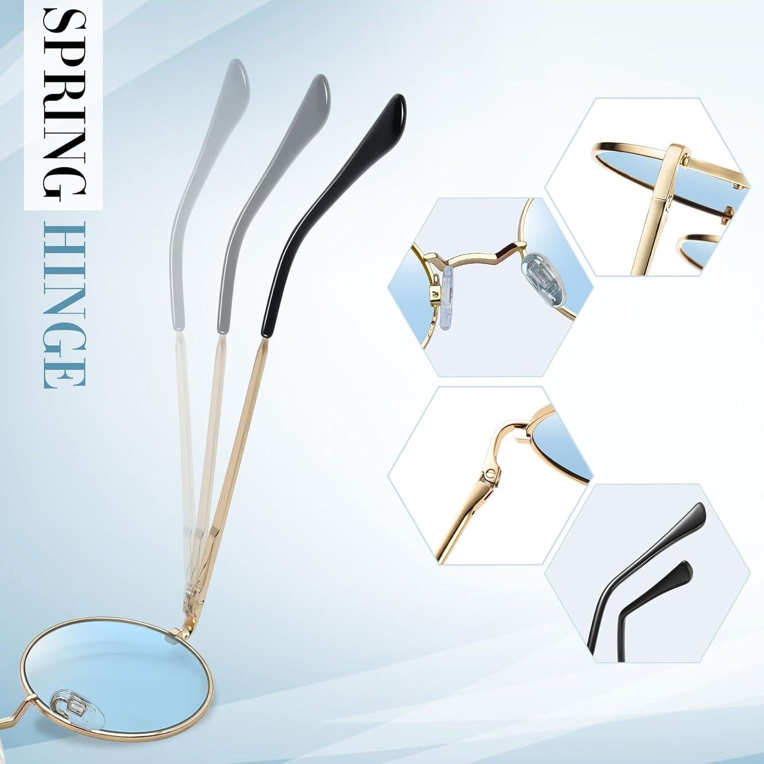 Gafas de sol redondas Joopin doradas con lentes UV400